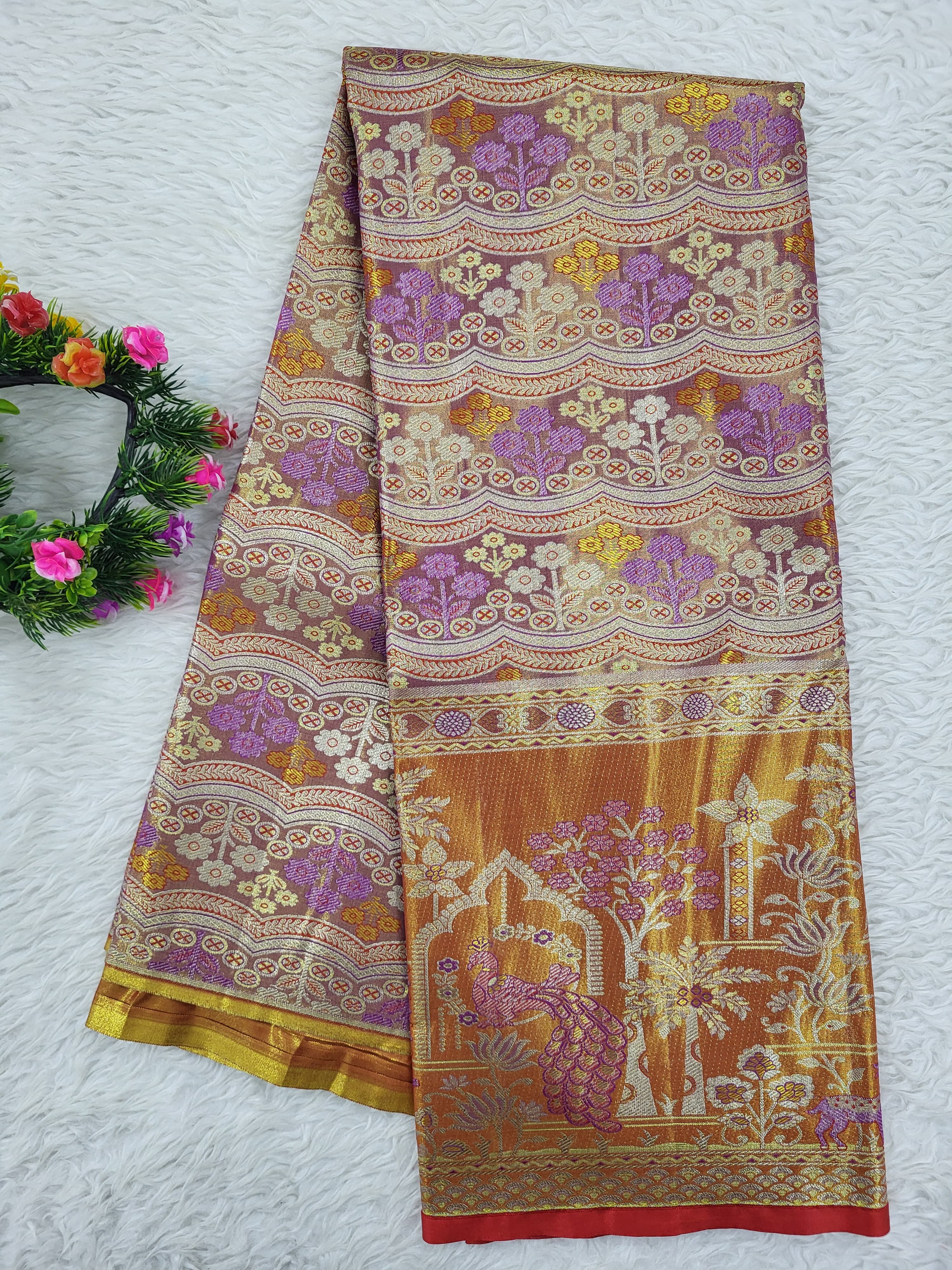 (10+ Year) Lehenga – Unstitched (Blouse + Material)