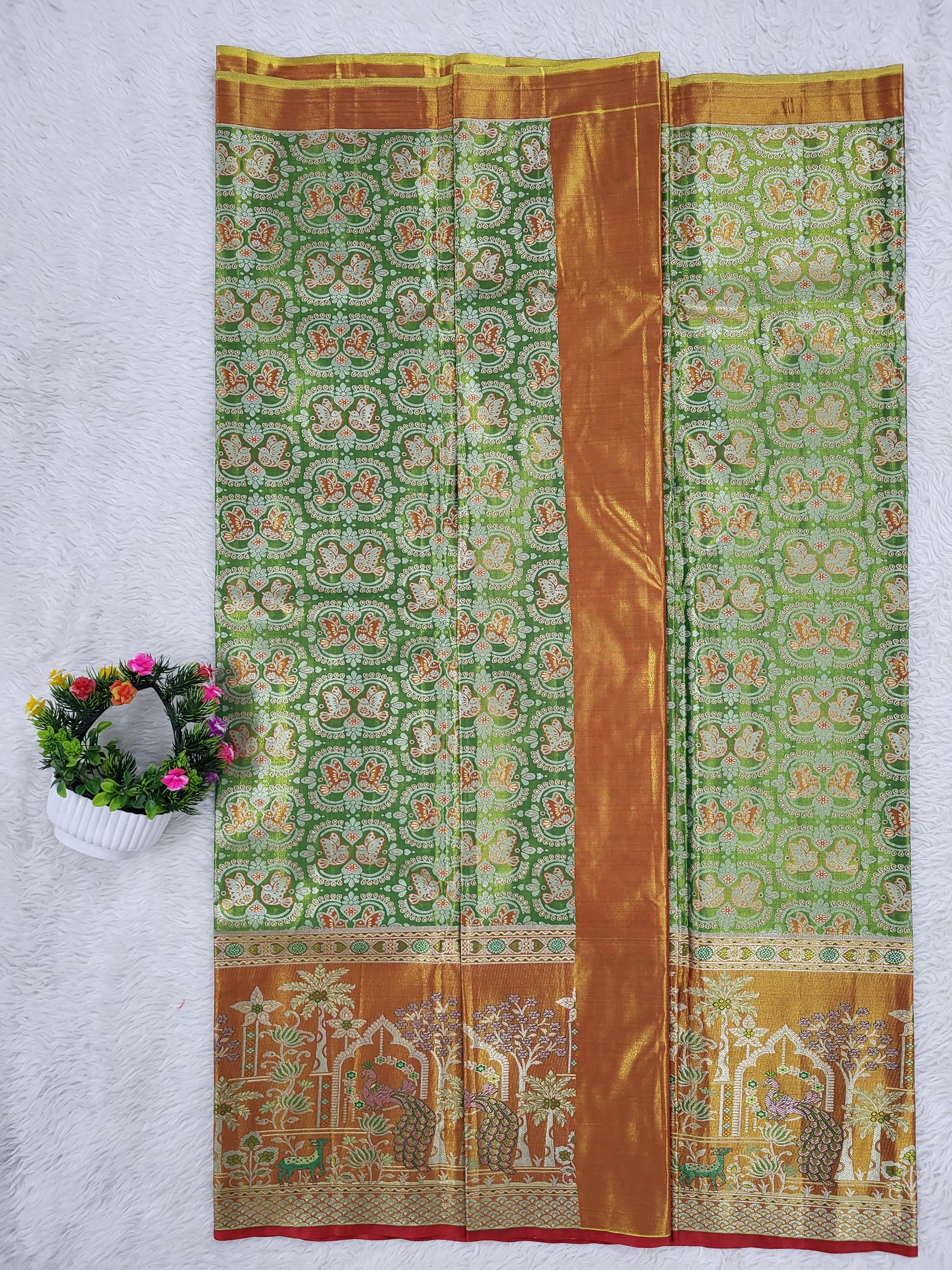 (10+ Year) Lehenga – Unstitched (Blouse + Material)