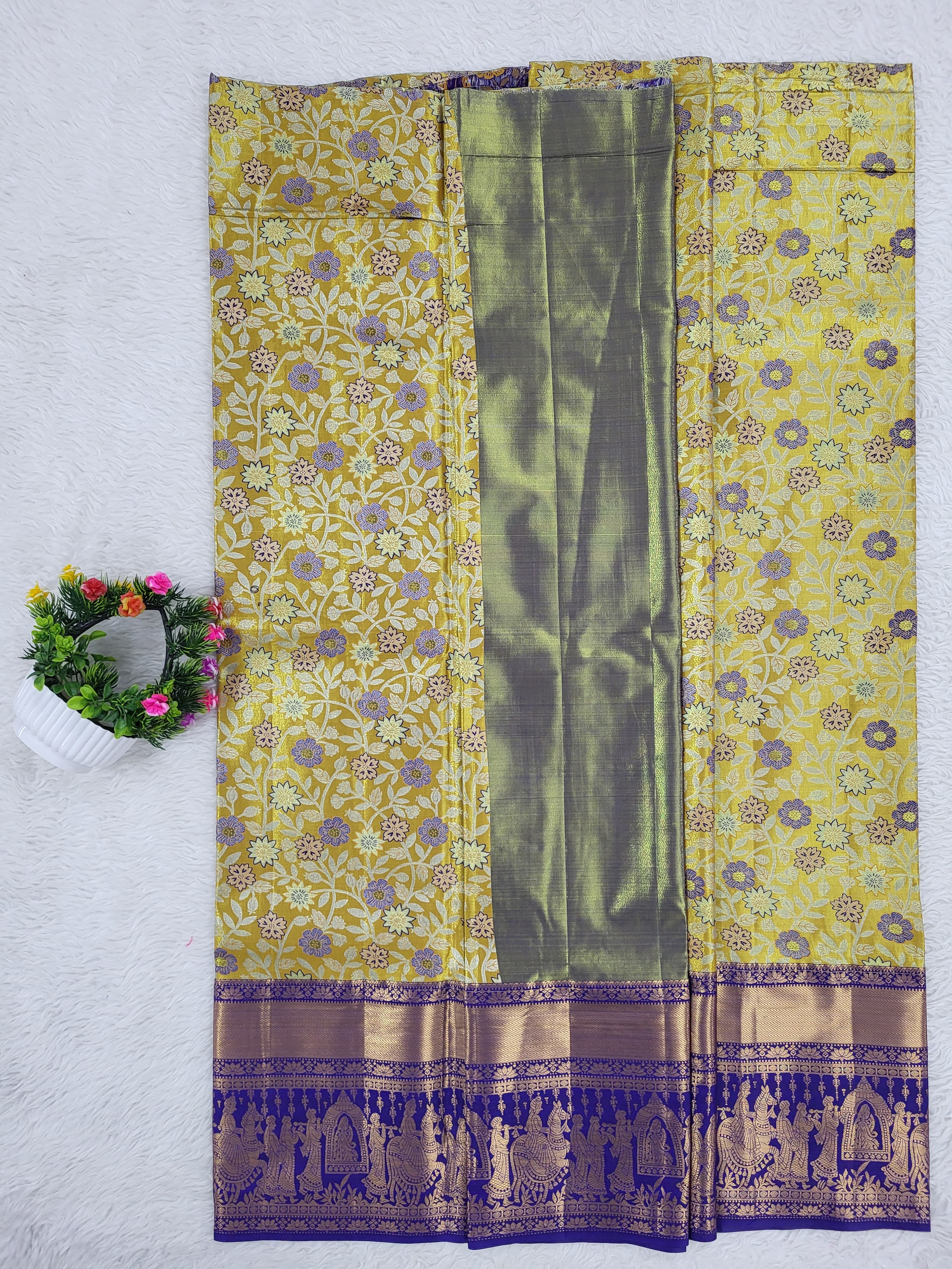 (10+ Year) Lehenga – Unstitched (Blouse + Material)