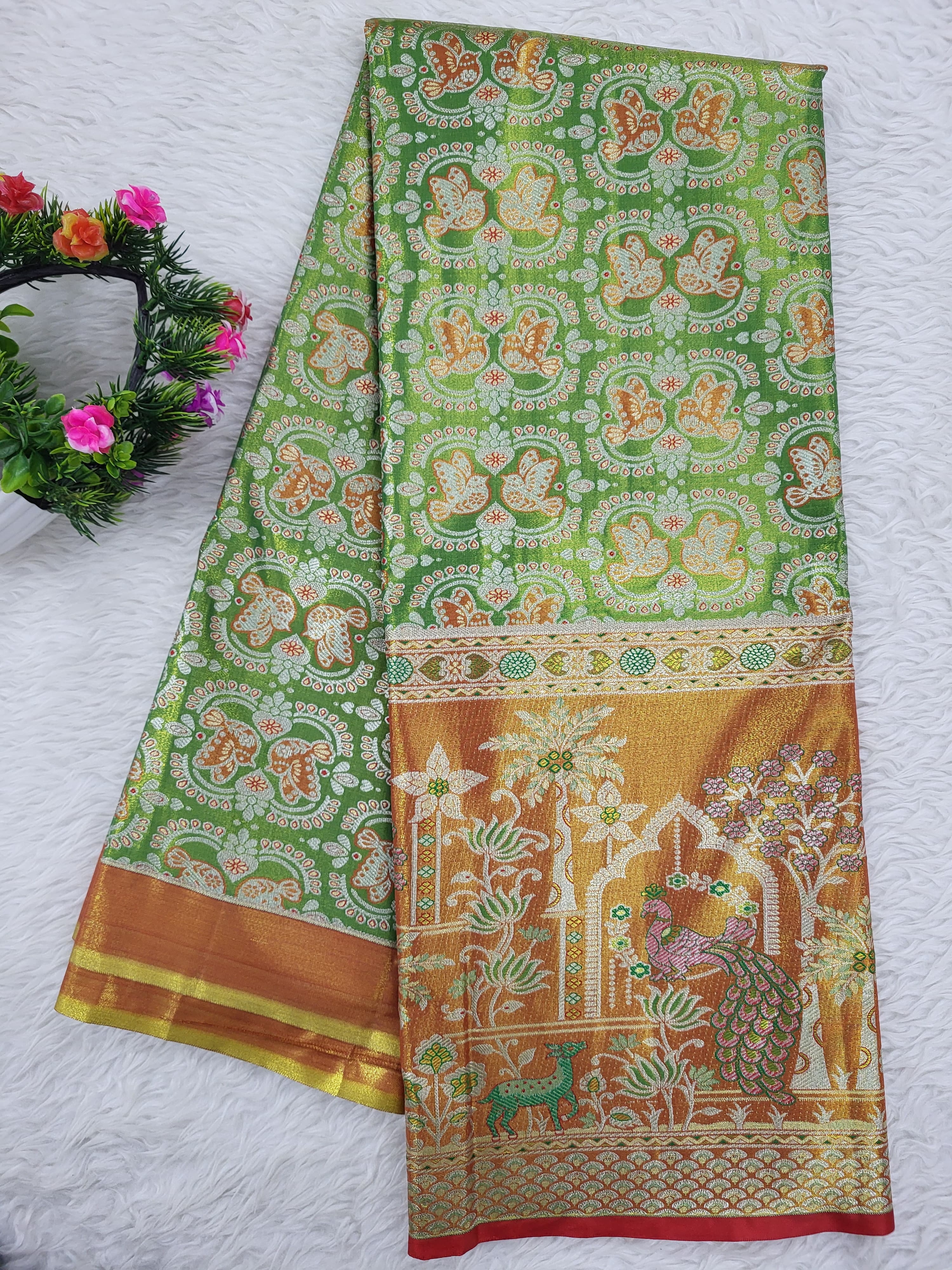 (10+ Year) Lehenga – Unstitched (Blouse + Material)