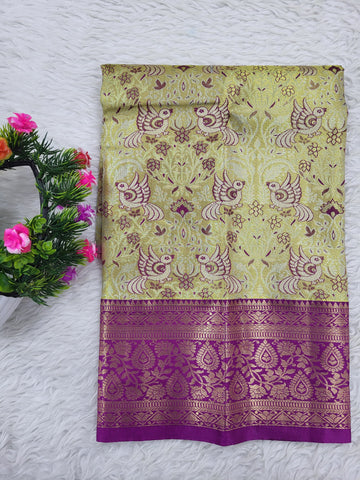 (0–1 Year) Lehenga – Unstitched (Blouse + Material)
