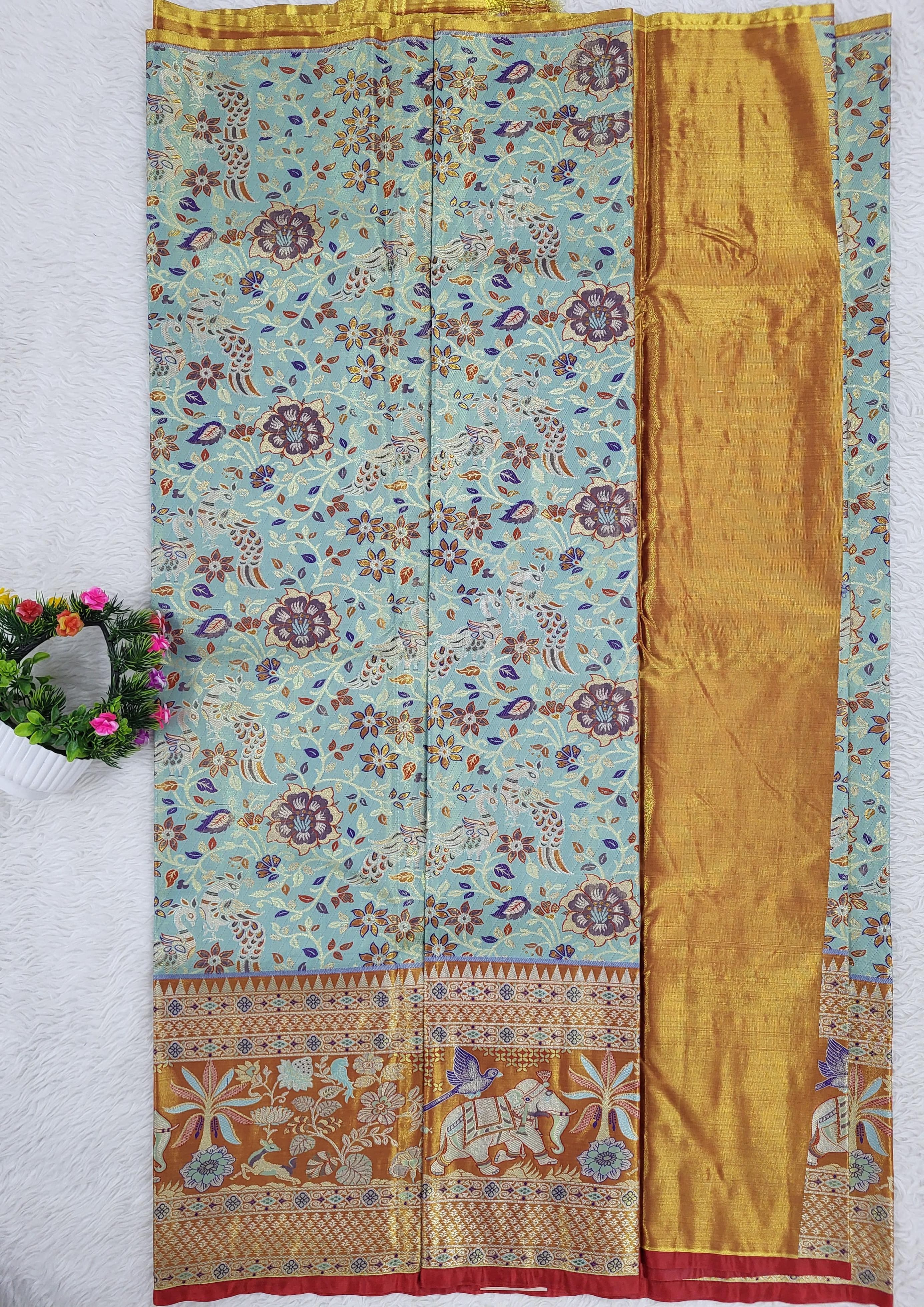 (10+ Year) Lehenga – Unstitched (Blouse + Material)