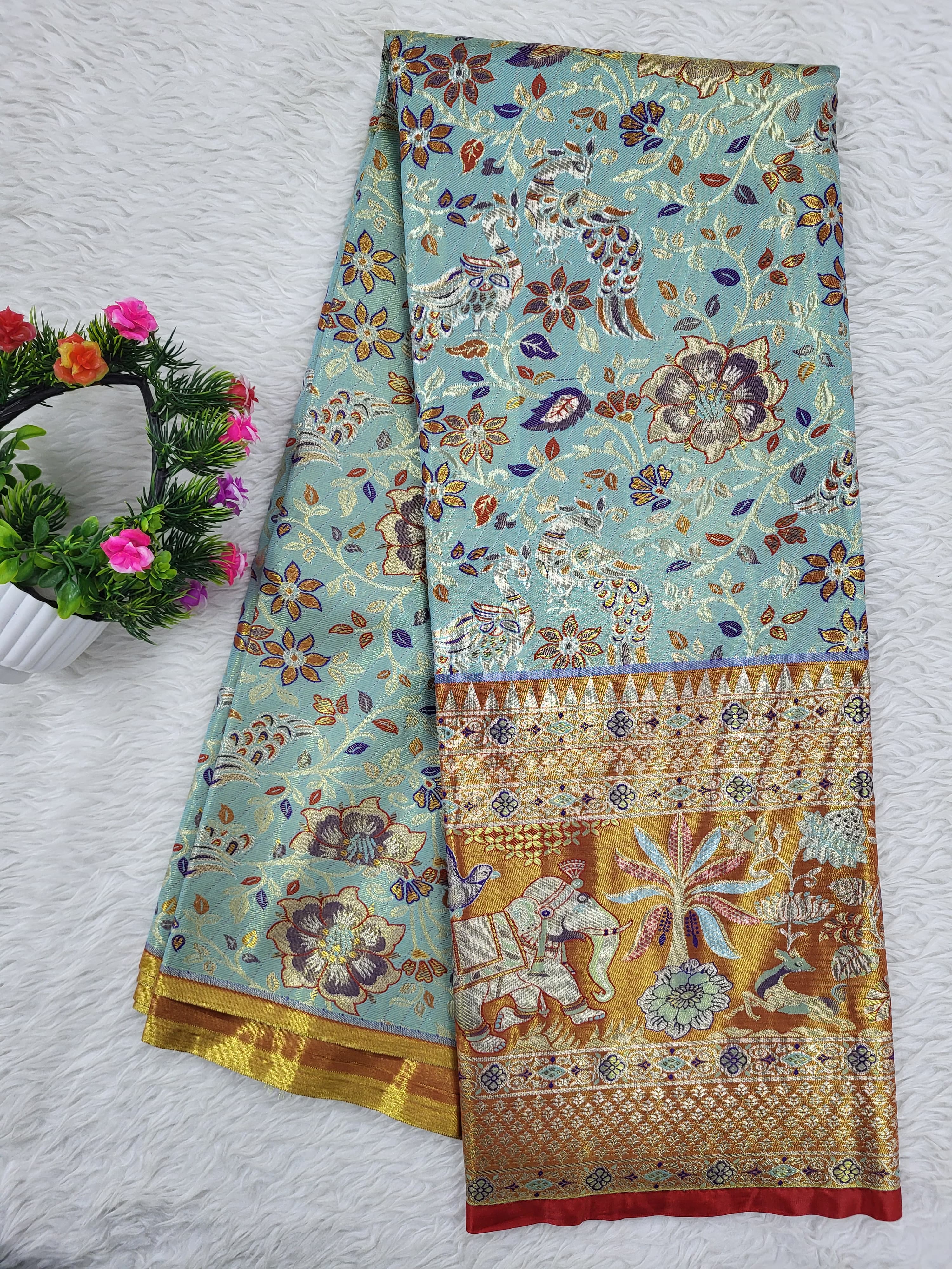 (10+ Year) Lehenga – Unstitched (Blouse + Material)