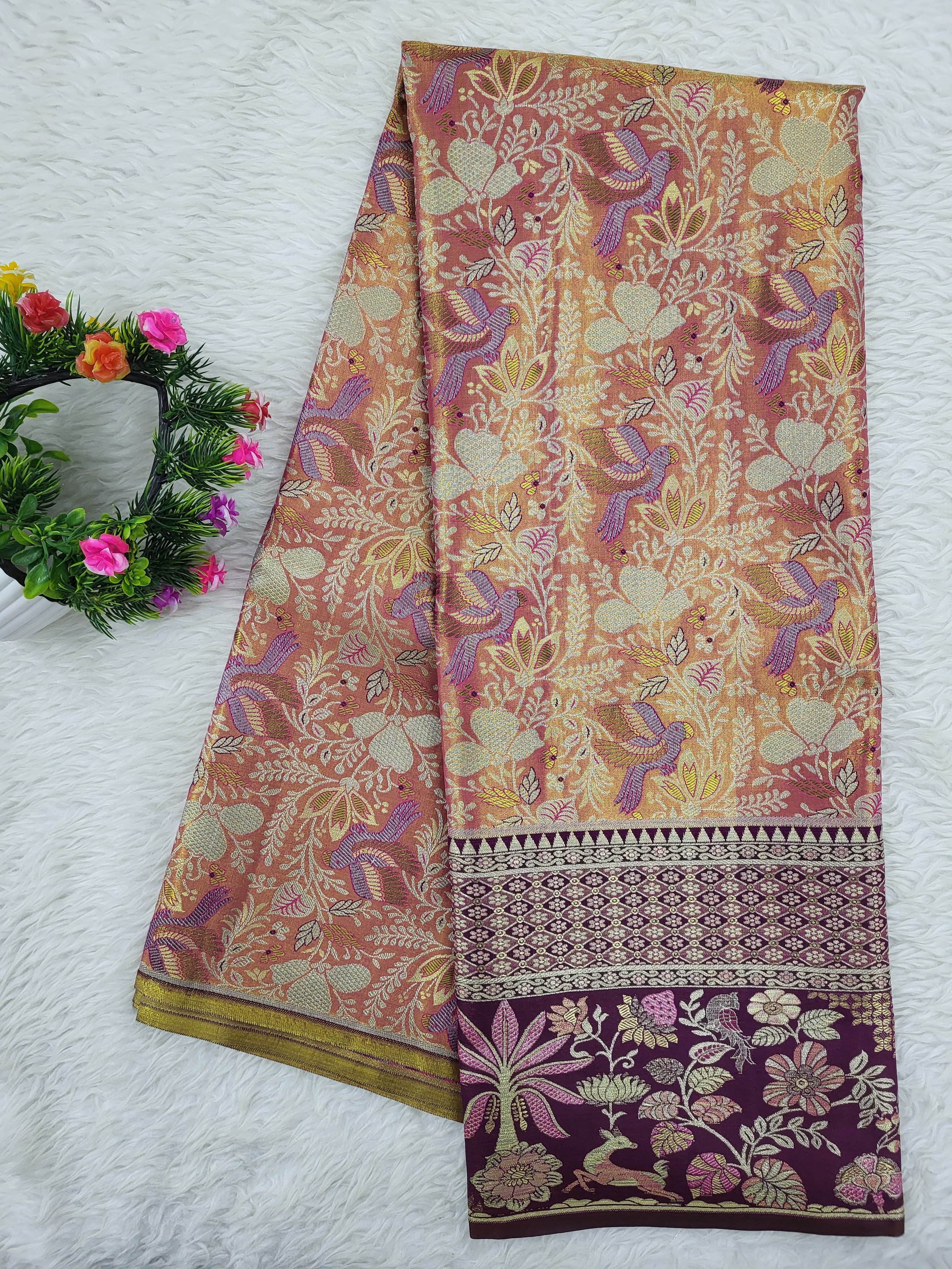 (10+ Year) Lehenga – Unstitched (Blouse + Material)