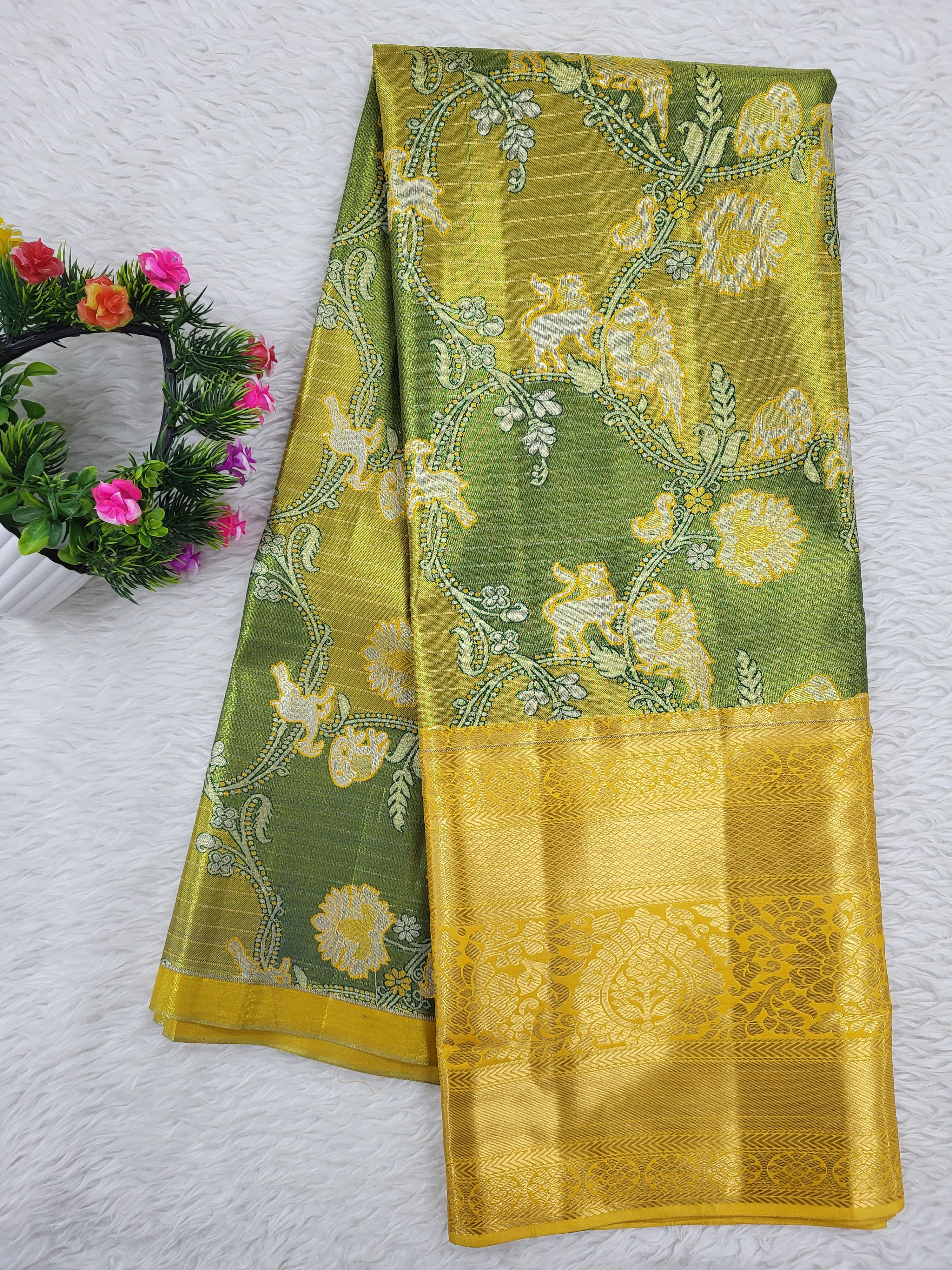 (10+ Year) Lehenga – Unstitched (Blouse + Material)