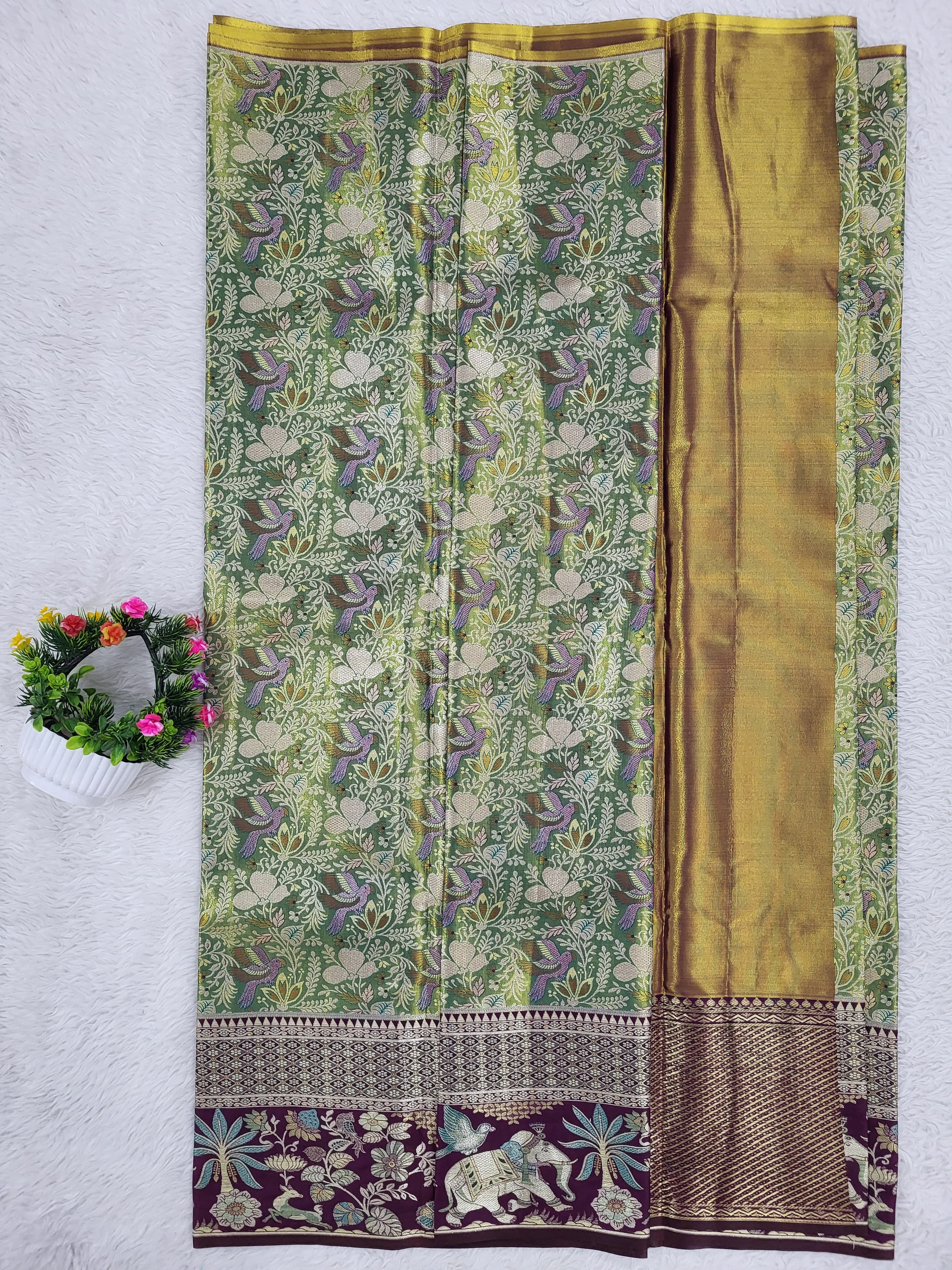 (10+ Year) Lehenga – Unstitched (Blouse + Material)