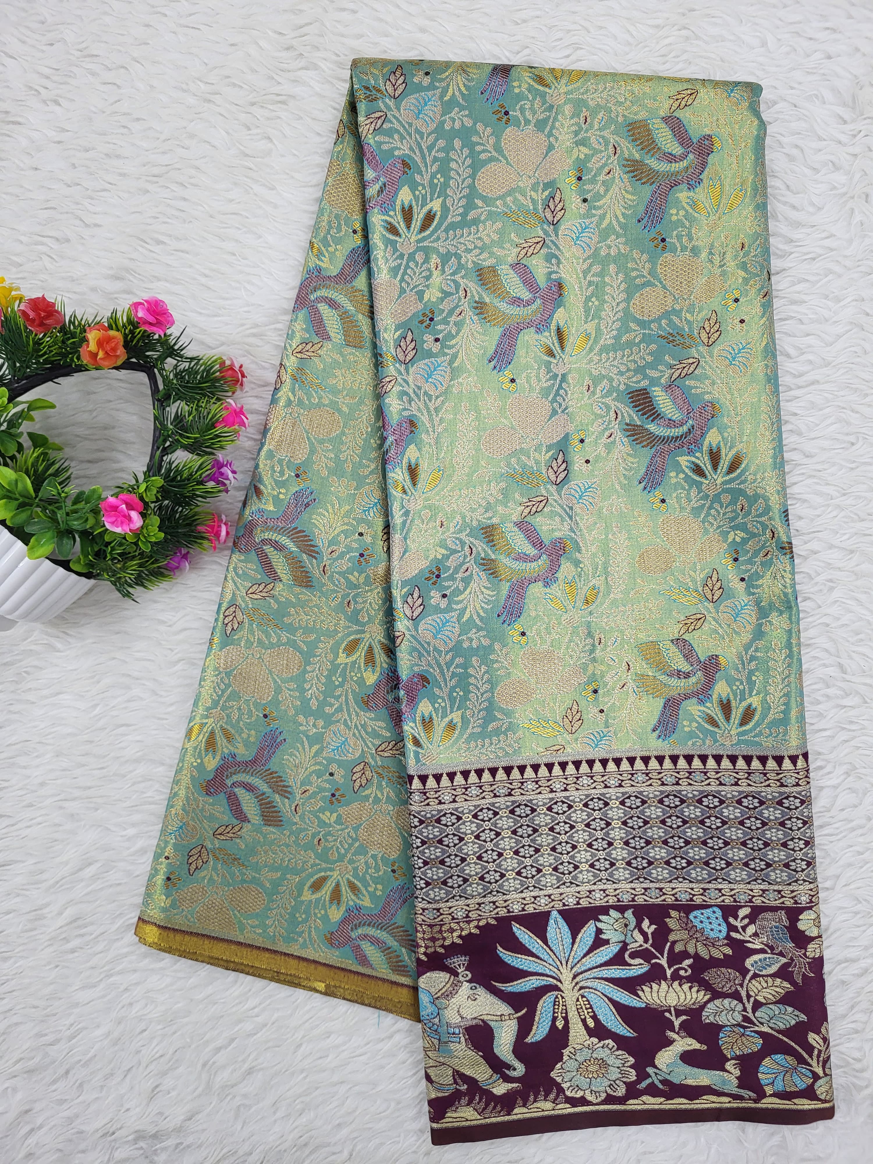 (10+ Year) Lehenga – Unstitched (Blouse + Material)