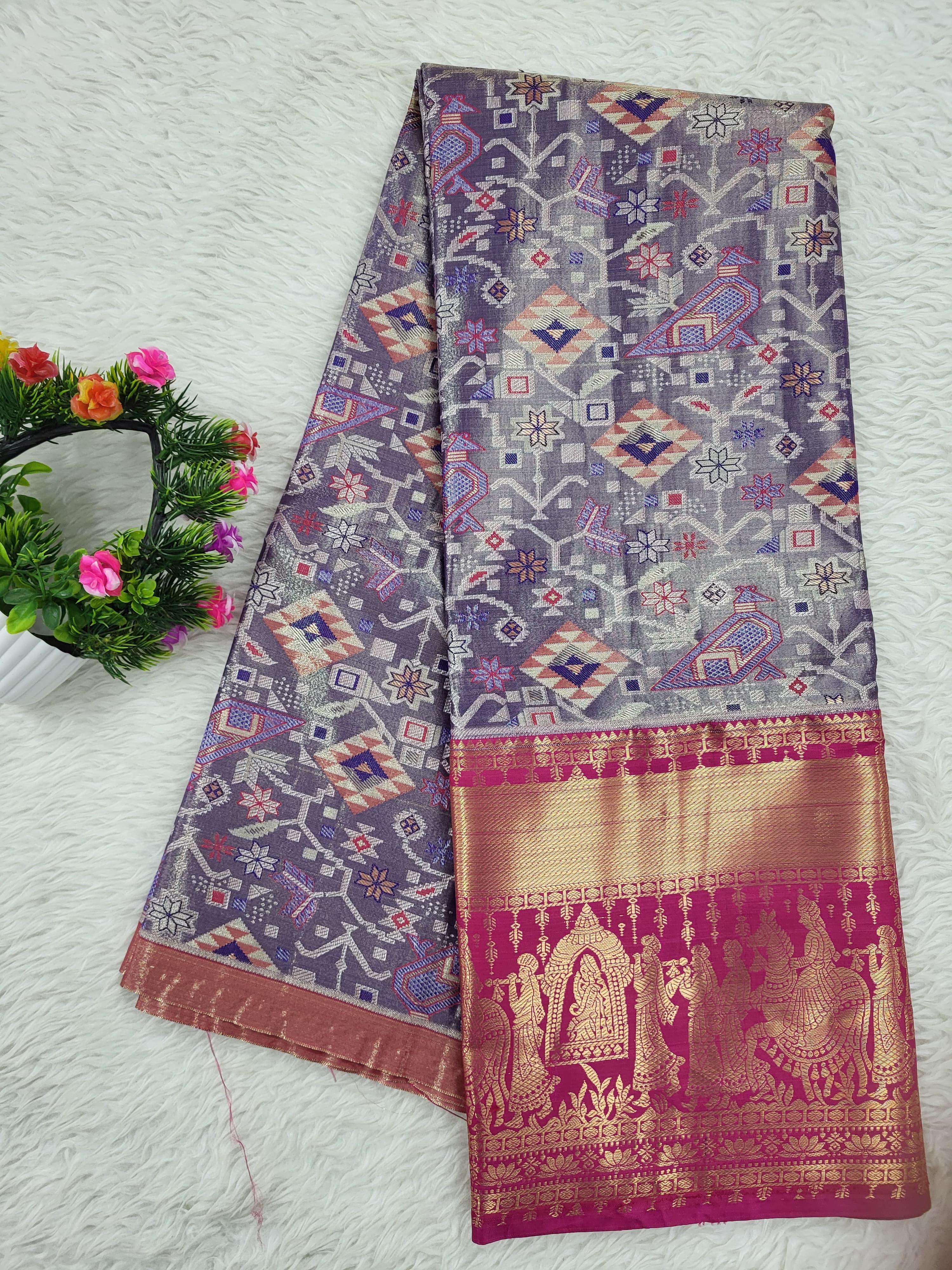 (10+ Year) Lehenga – Unstitched (Blouse + Material)
