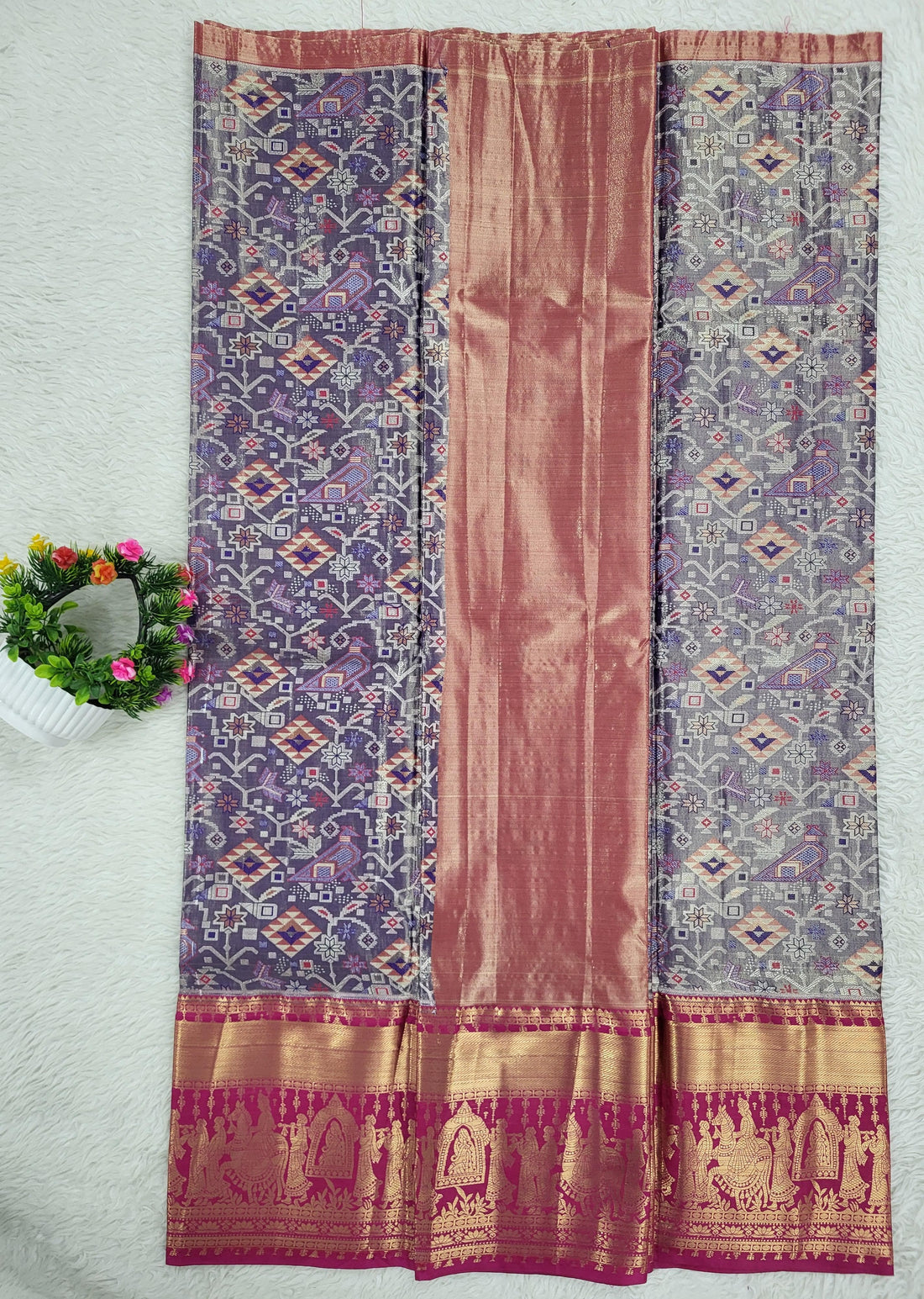 (10+ Year) Lehenga – Unstitched (Blouse + Material)