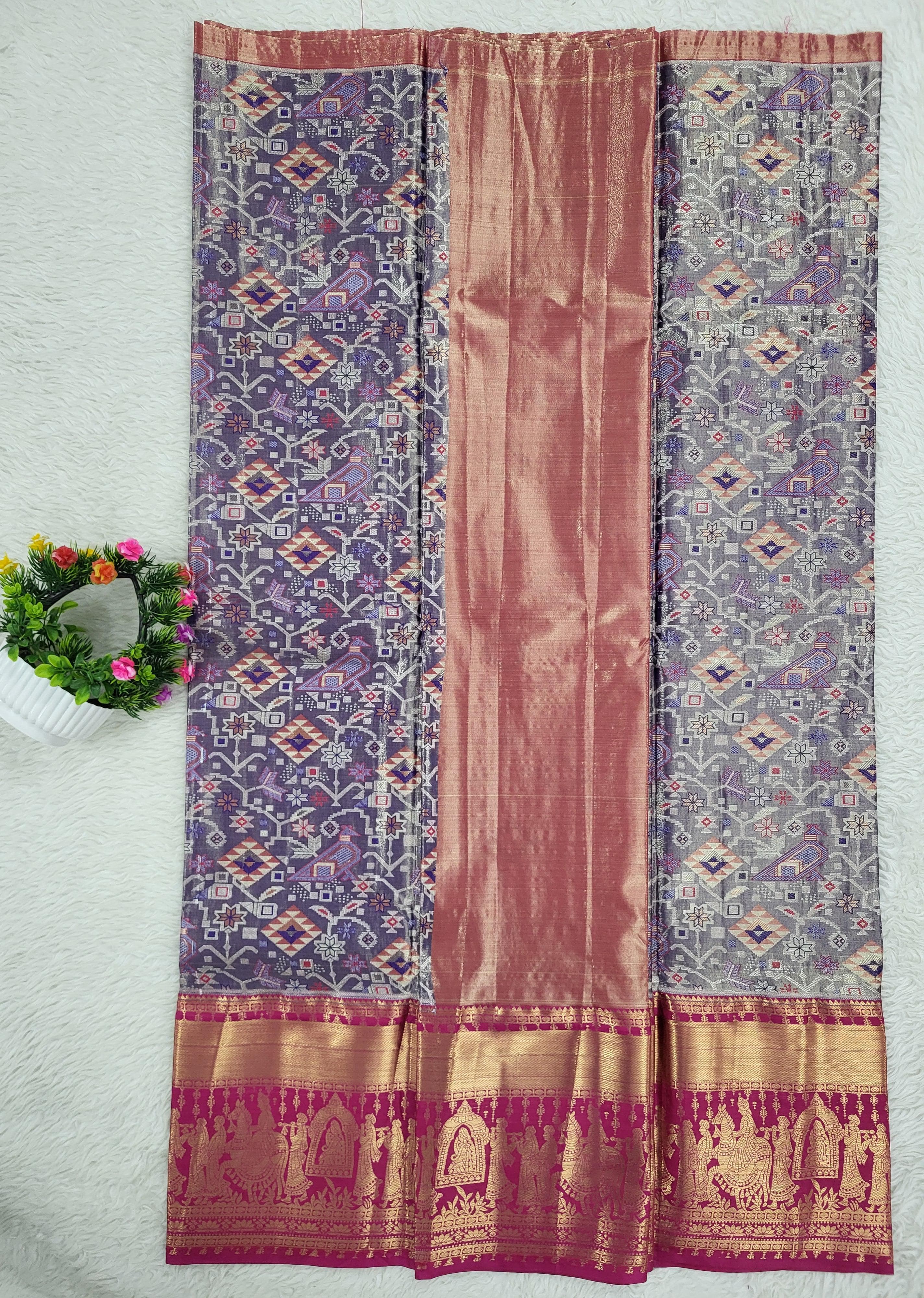 (10+ Year) Lehenga – Unstitched (Blouse + Material)
