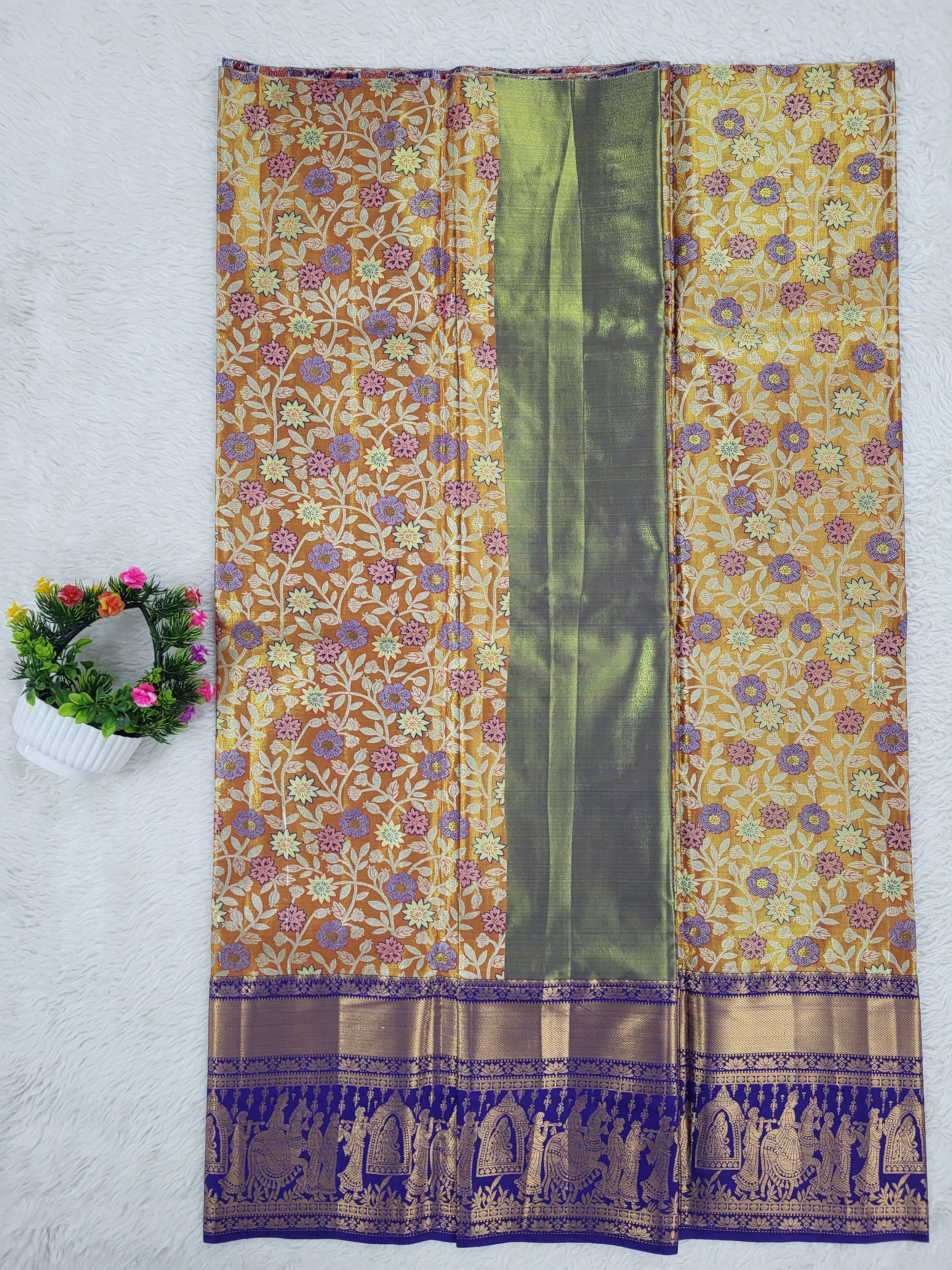 (10+ Year) Lehenga – Unstitched (Blouse + Material)