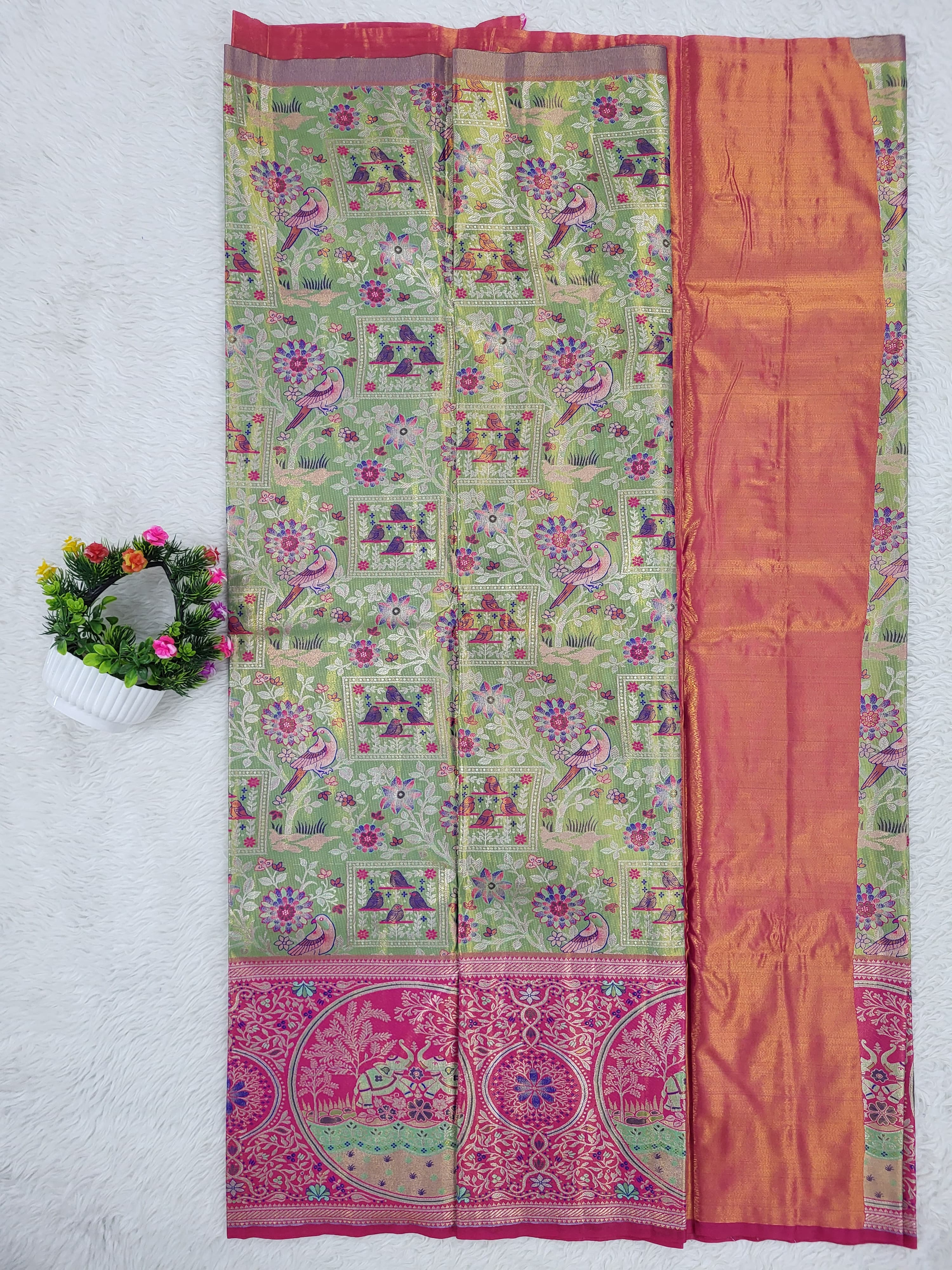 (10+ Year) Lehenga – Unstitched (Blouse + Material)
