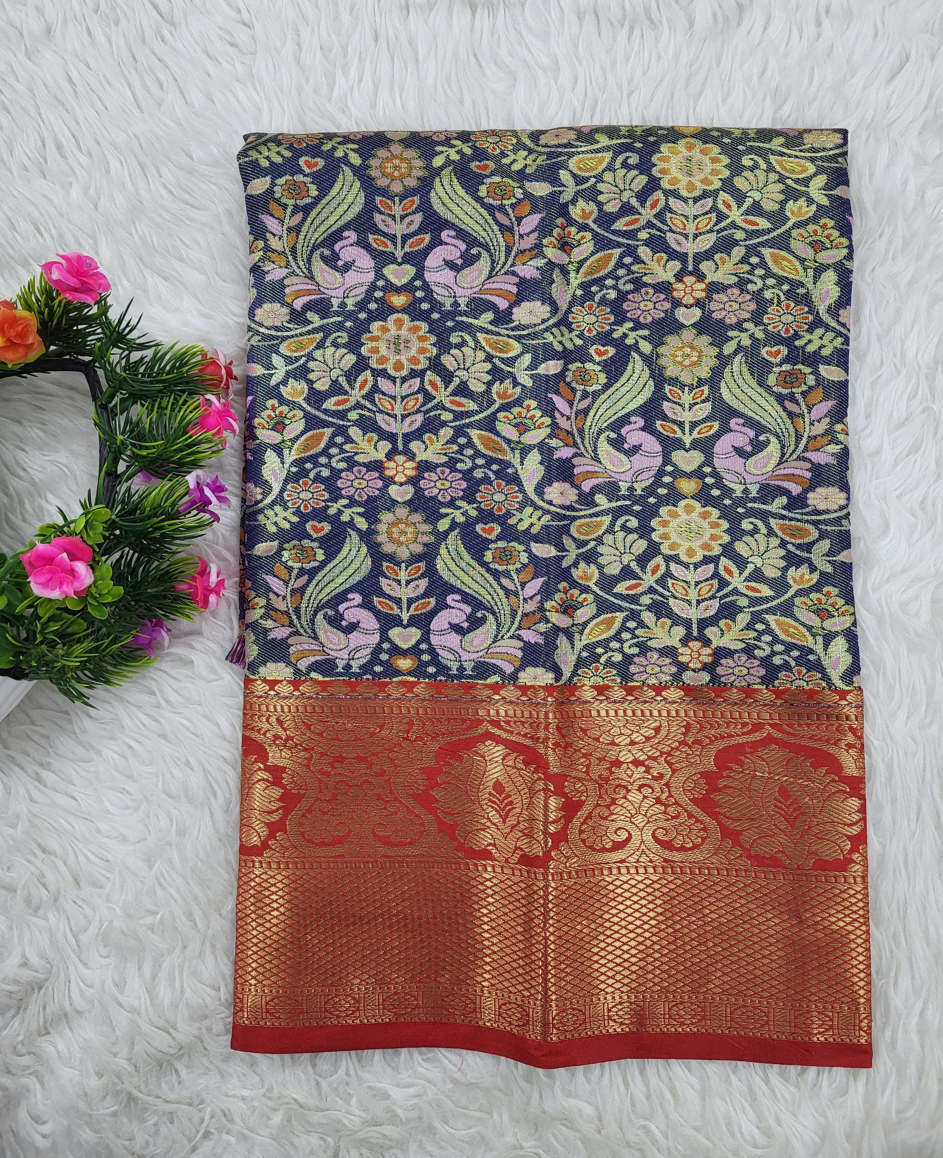 (0–1 Year) Lehenga – Unstitched (Blouse + Material)