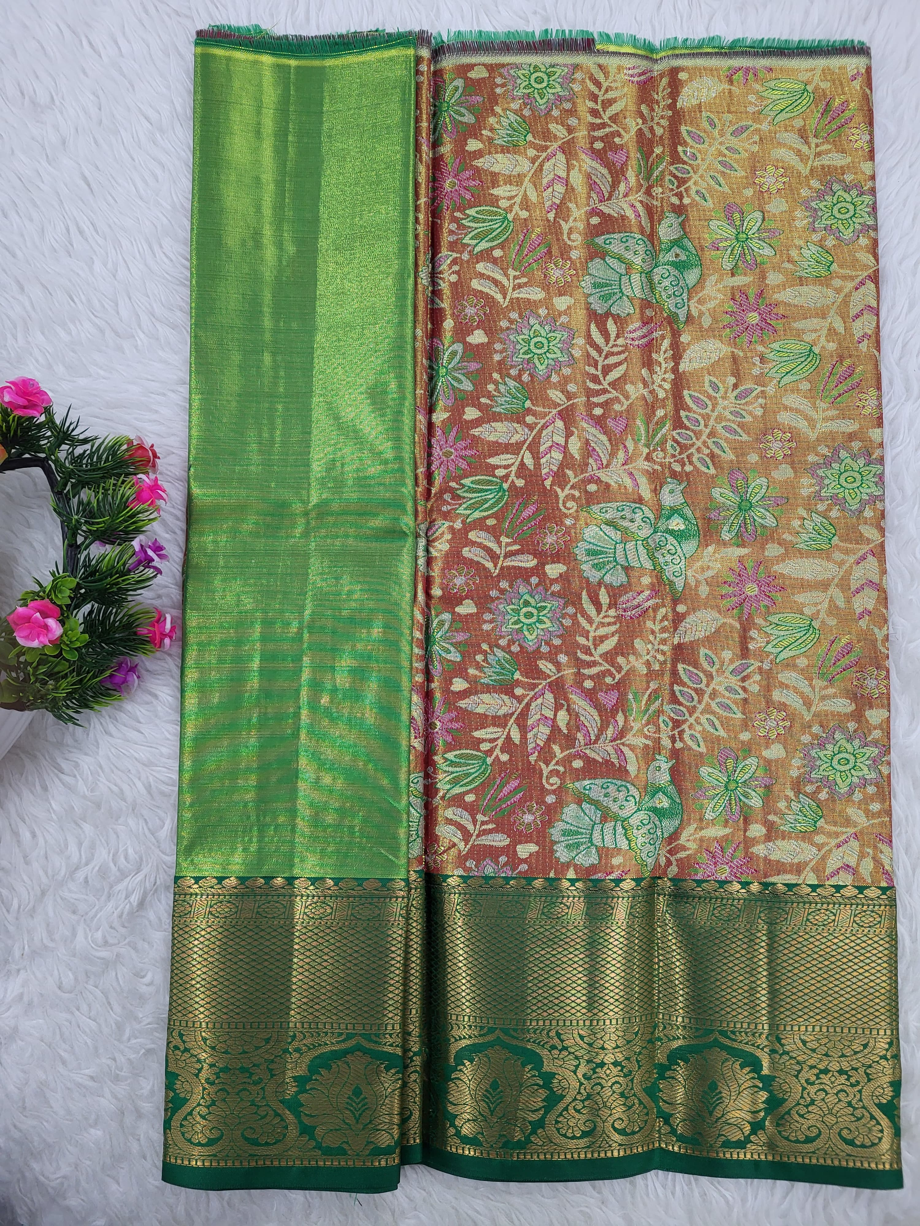 (0–1 Year) Lehenga – Unstitched (Blouse + Material)