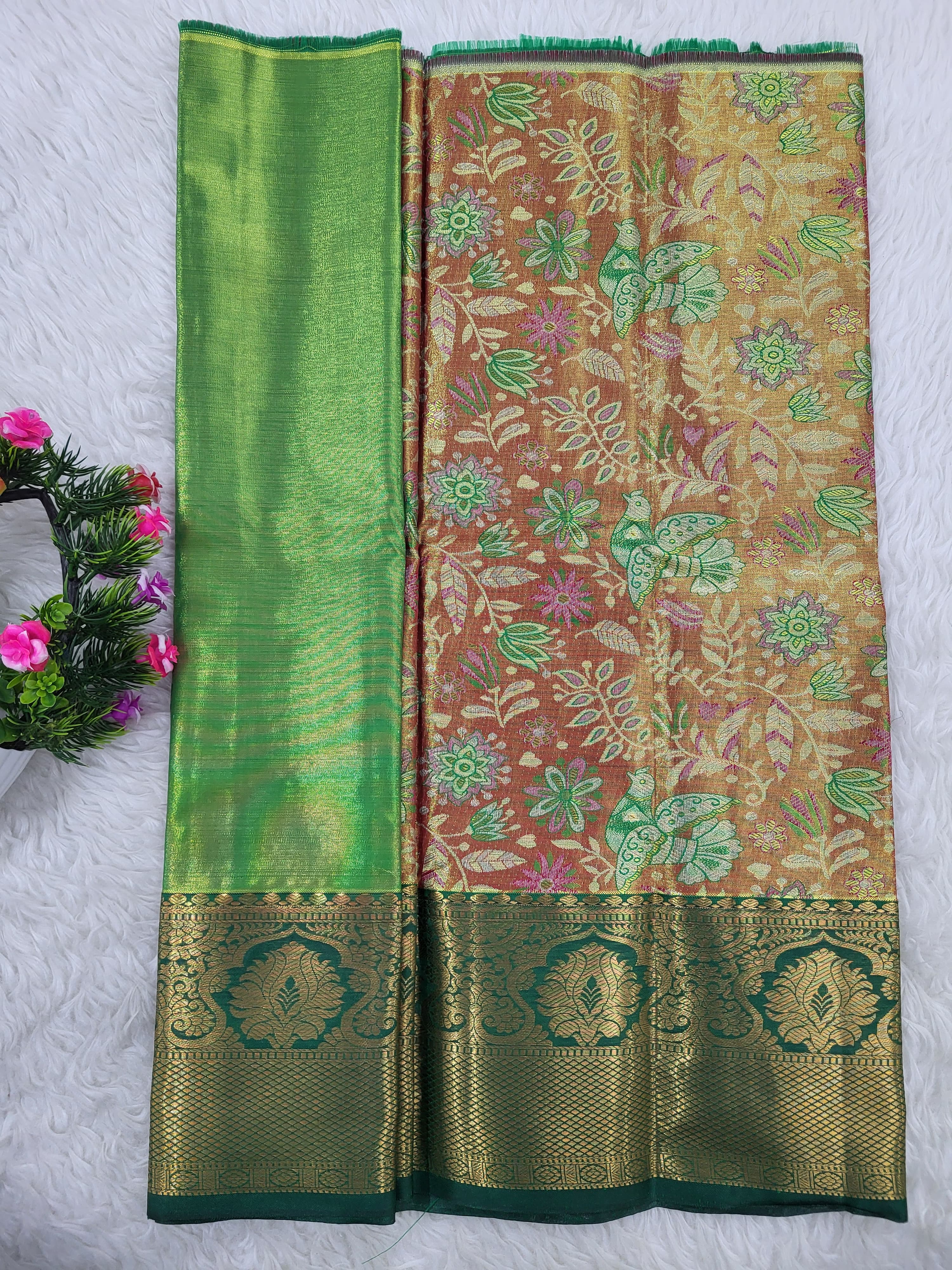 (0–1 Year) Lehenga – Unstitched (Blouse + Material)