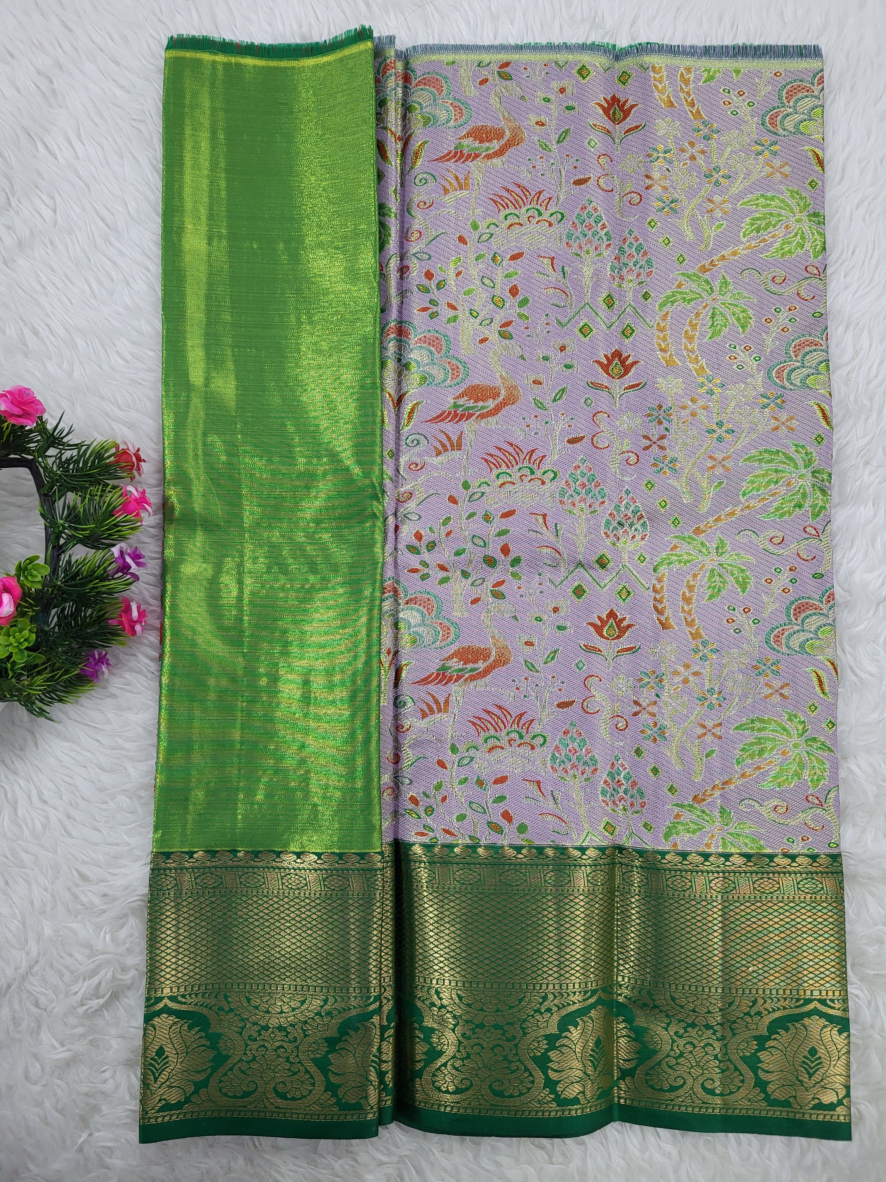 (0–1 Year) Lehenga – Unstitched (Blouse + Material)
