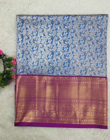 Semi kanchipattu Tissue Saree