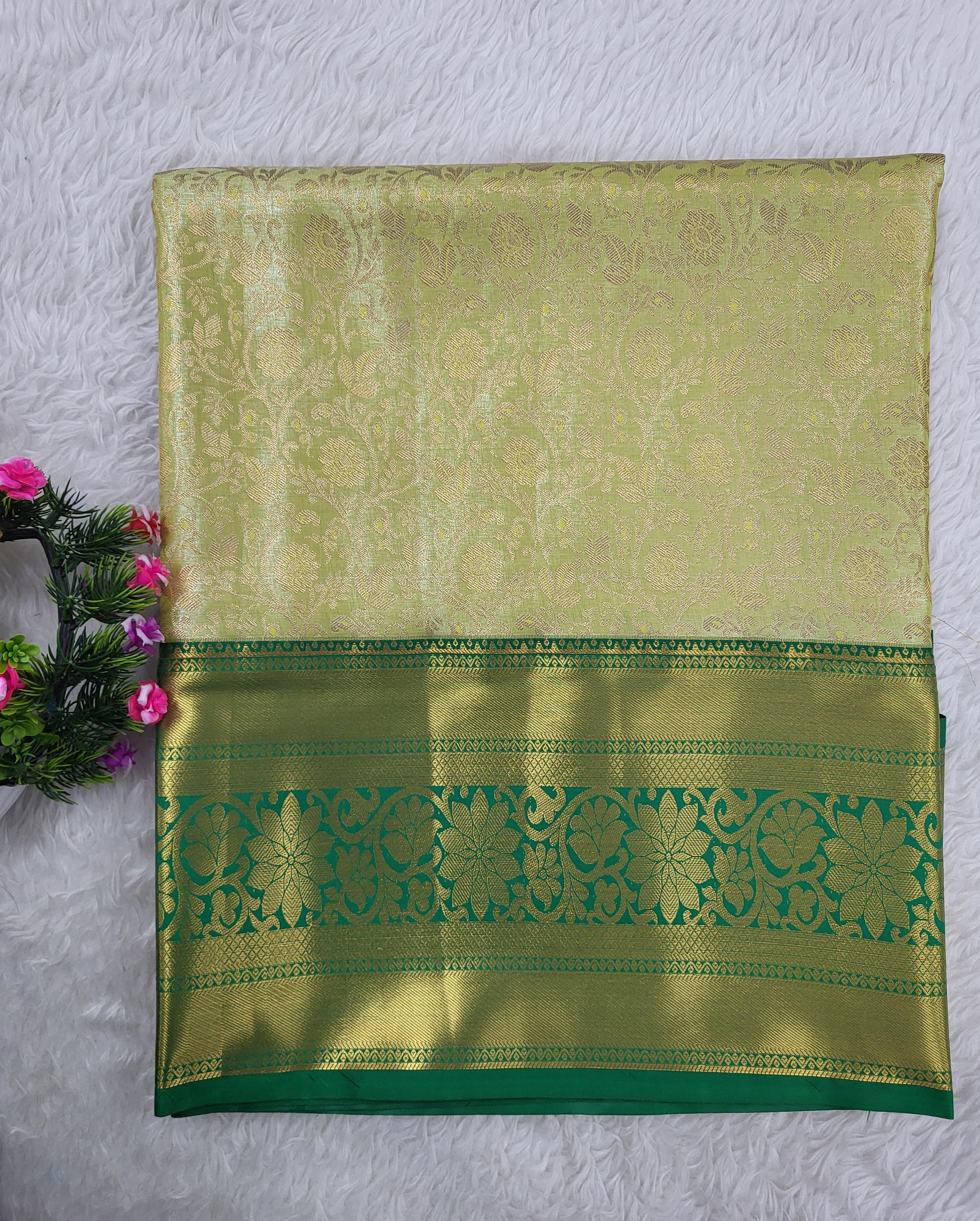 Semi kanchipattu Tissue Saree