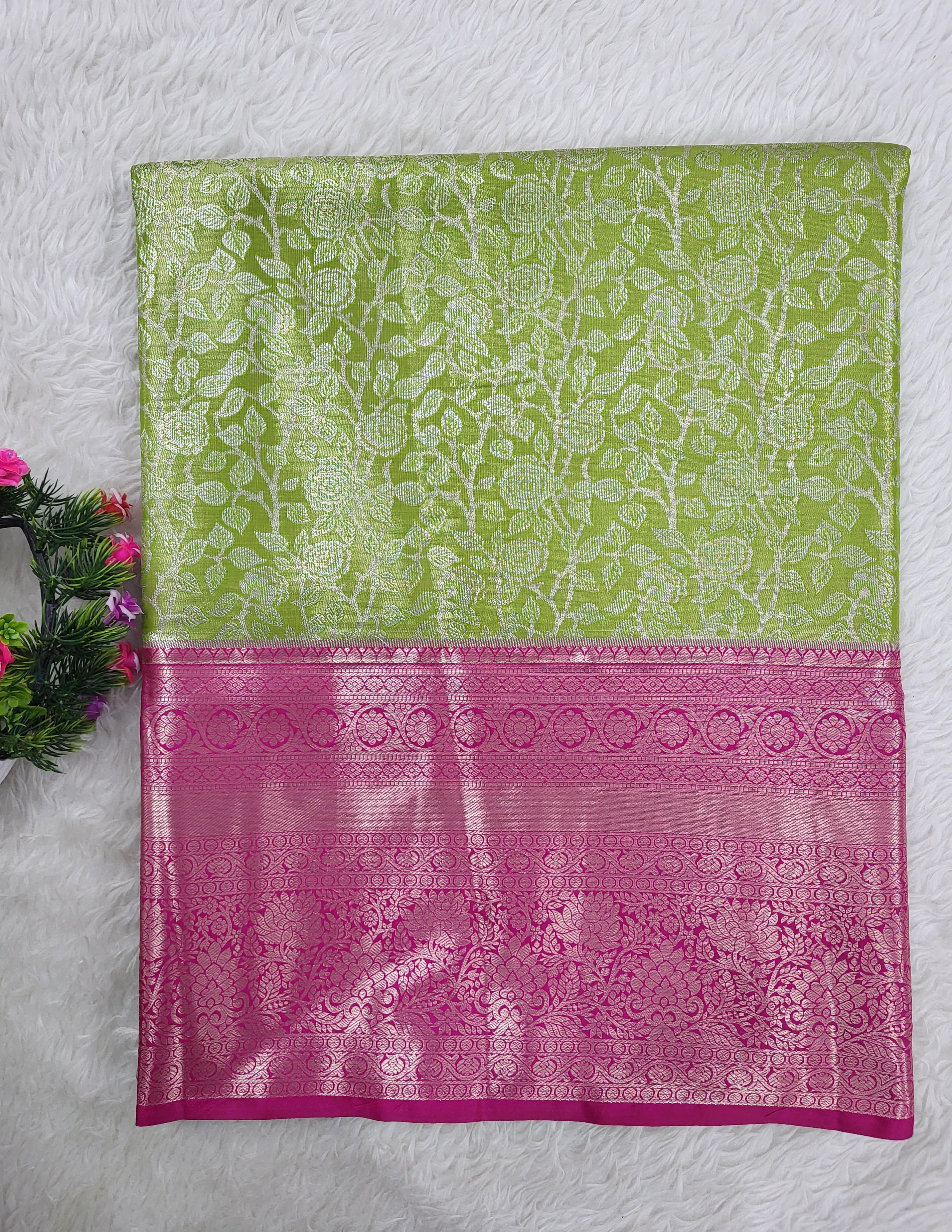 Semi kanchipattu Tissue Saree