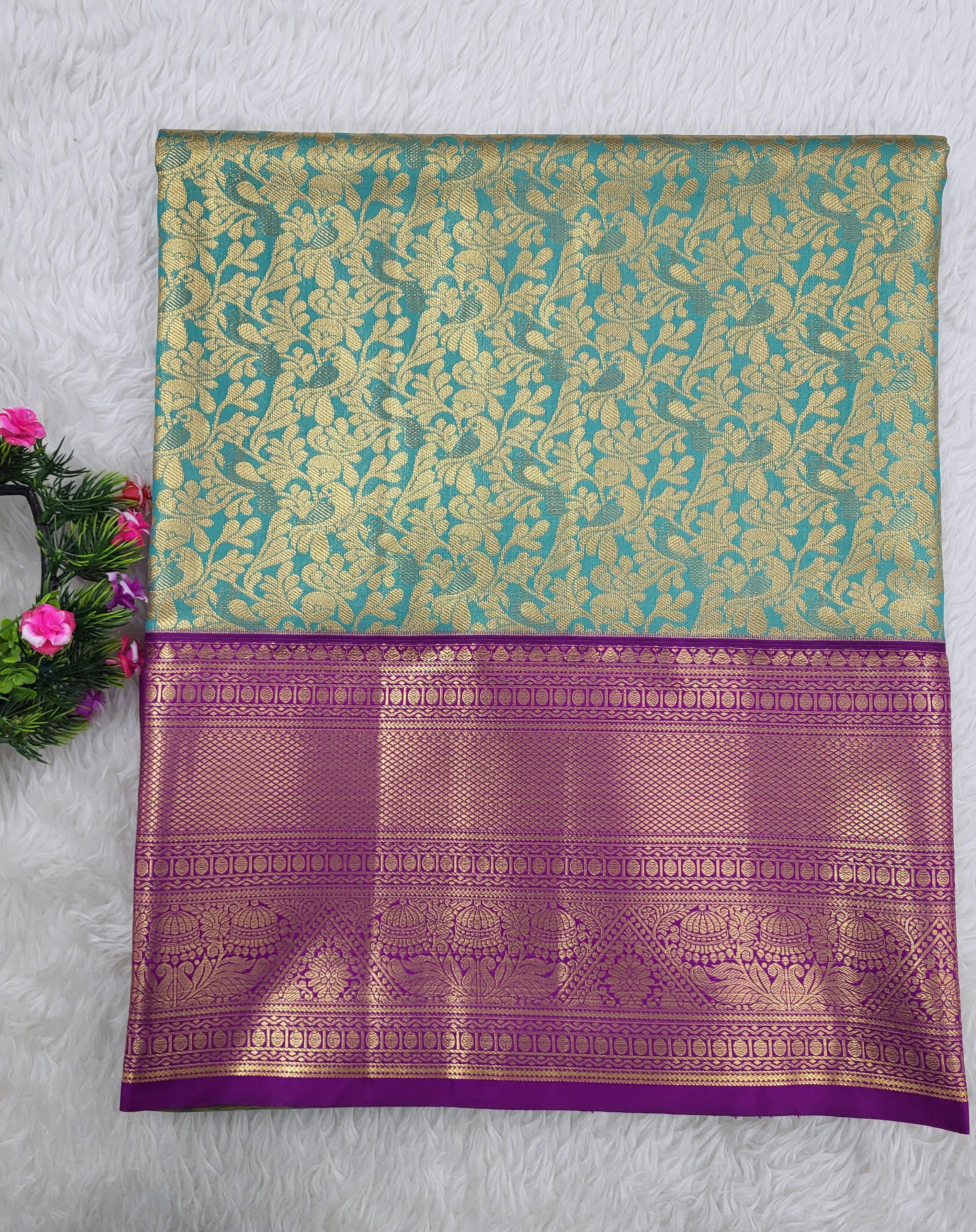 Semi kanchipattu Tissue Saree