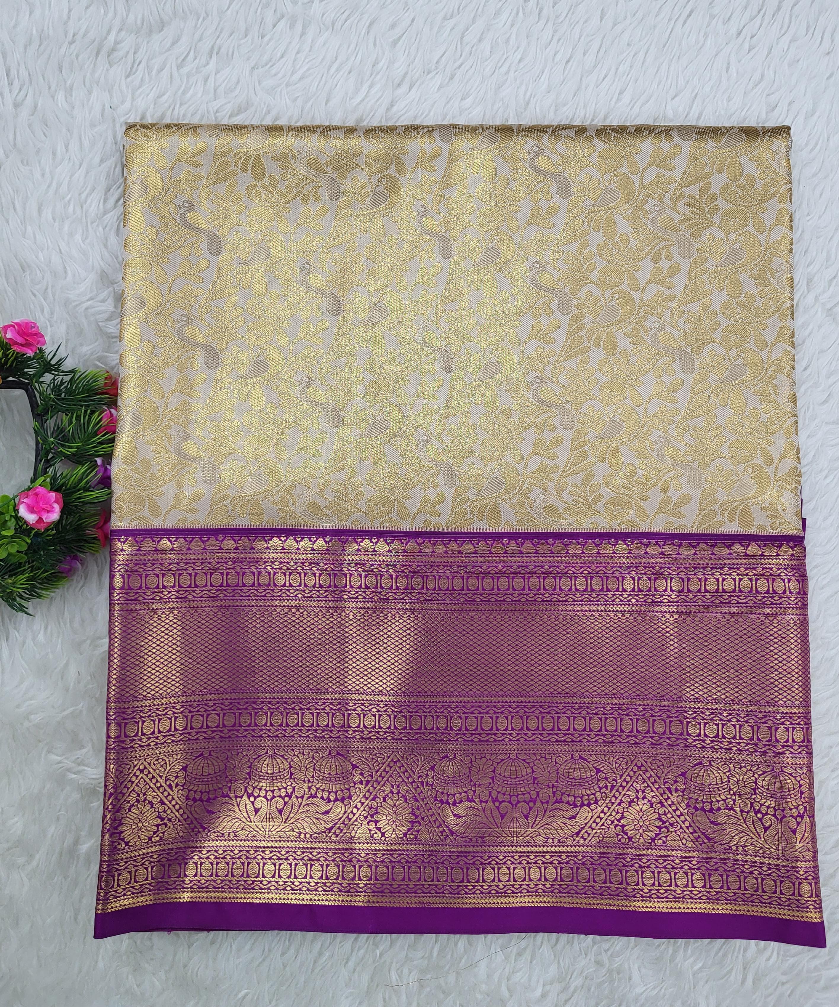 Semi kanchipattu Tissue Saree
