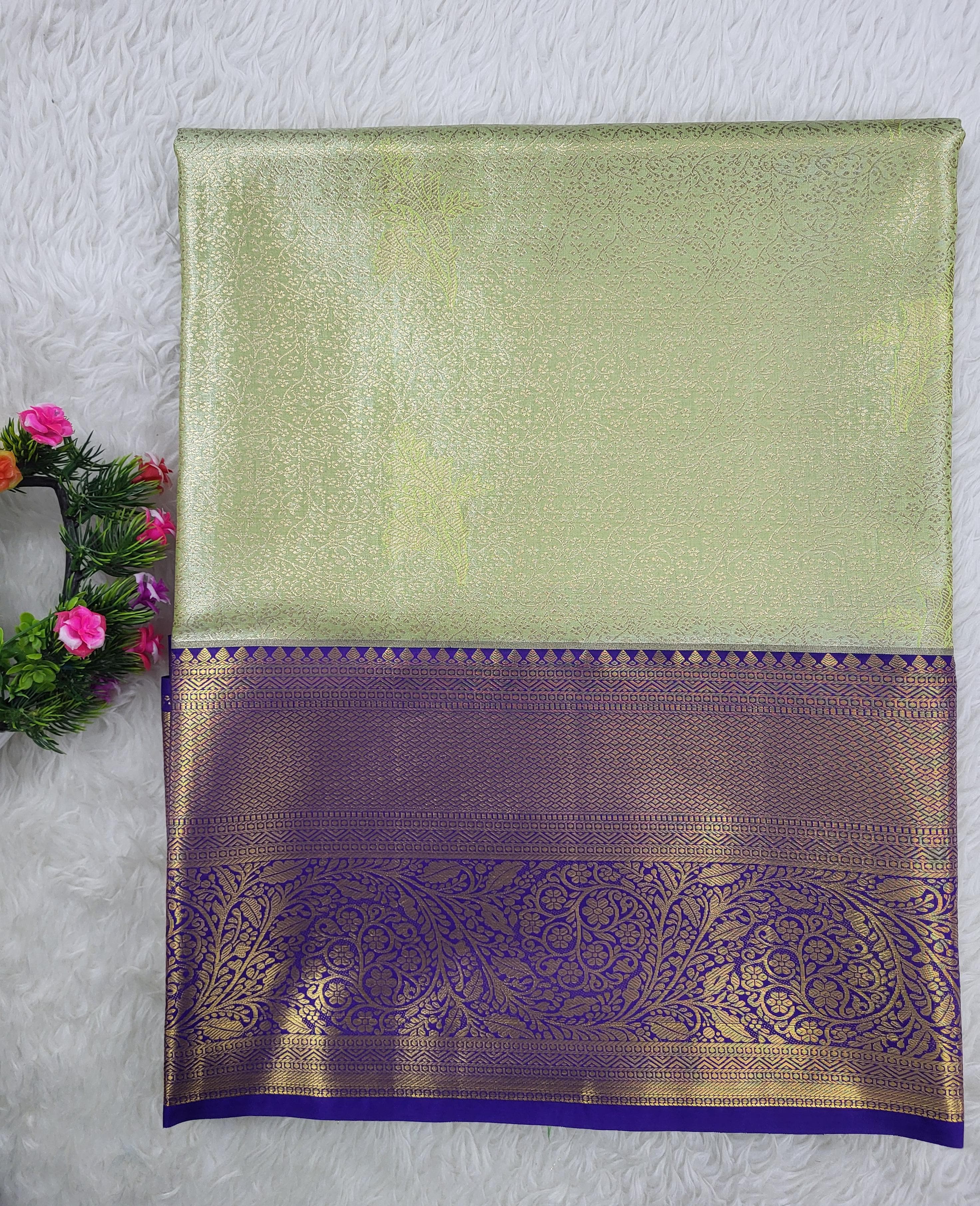 Semi kanchipattu Tissue Saree