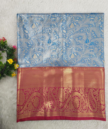 Semi kanchipattu Tissue Saree