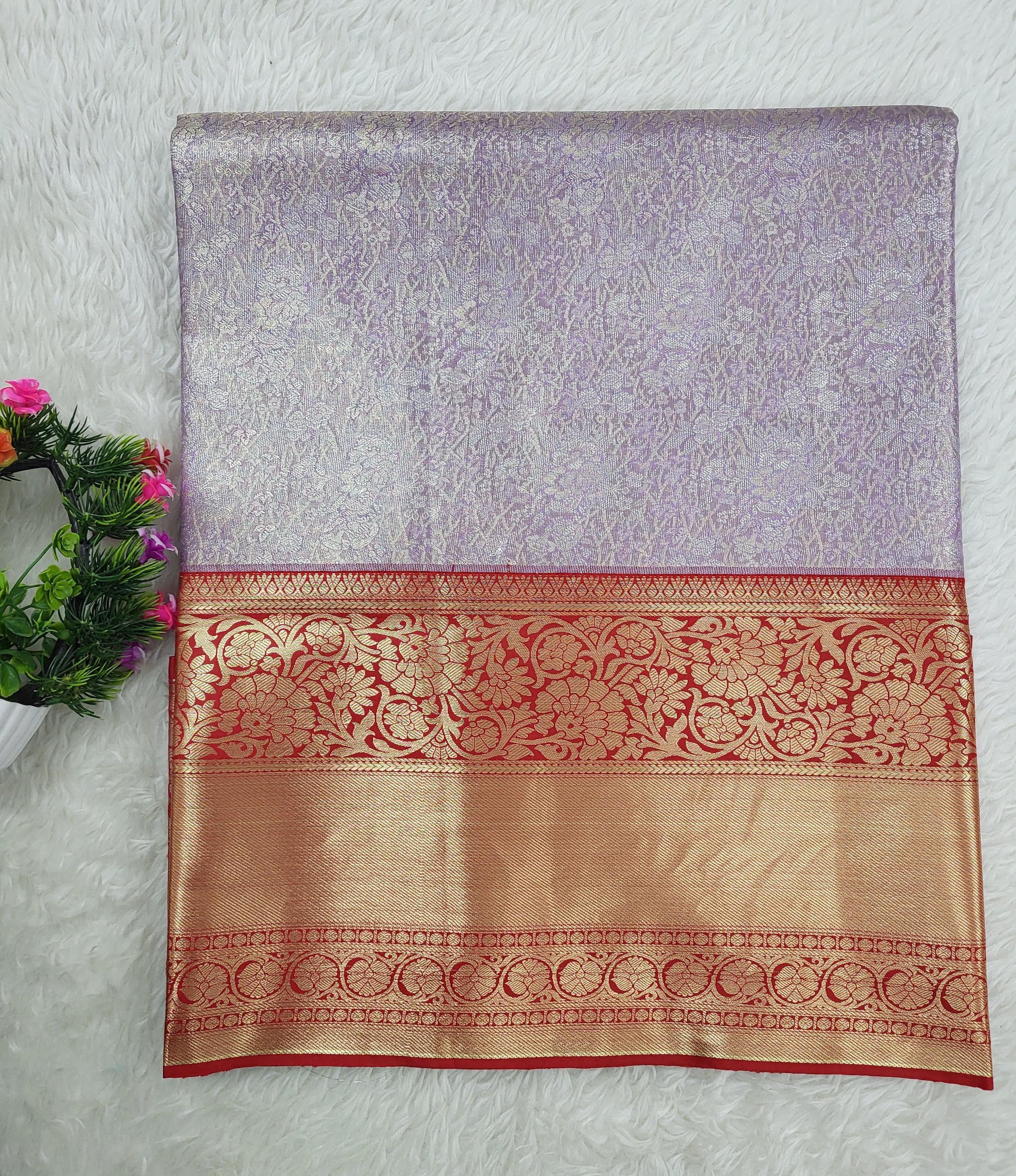 Semi kanchipattu Tissue Saree
