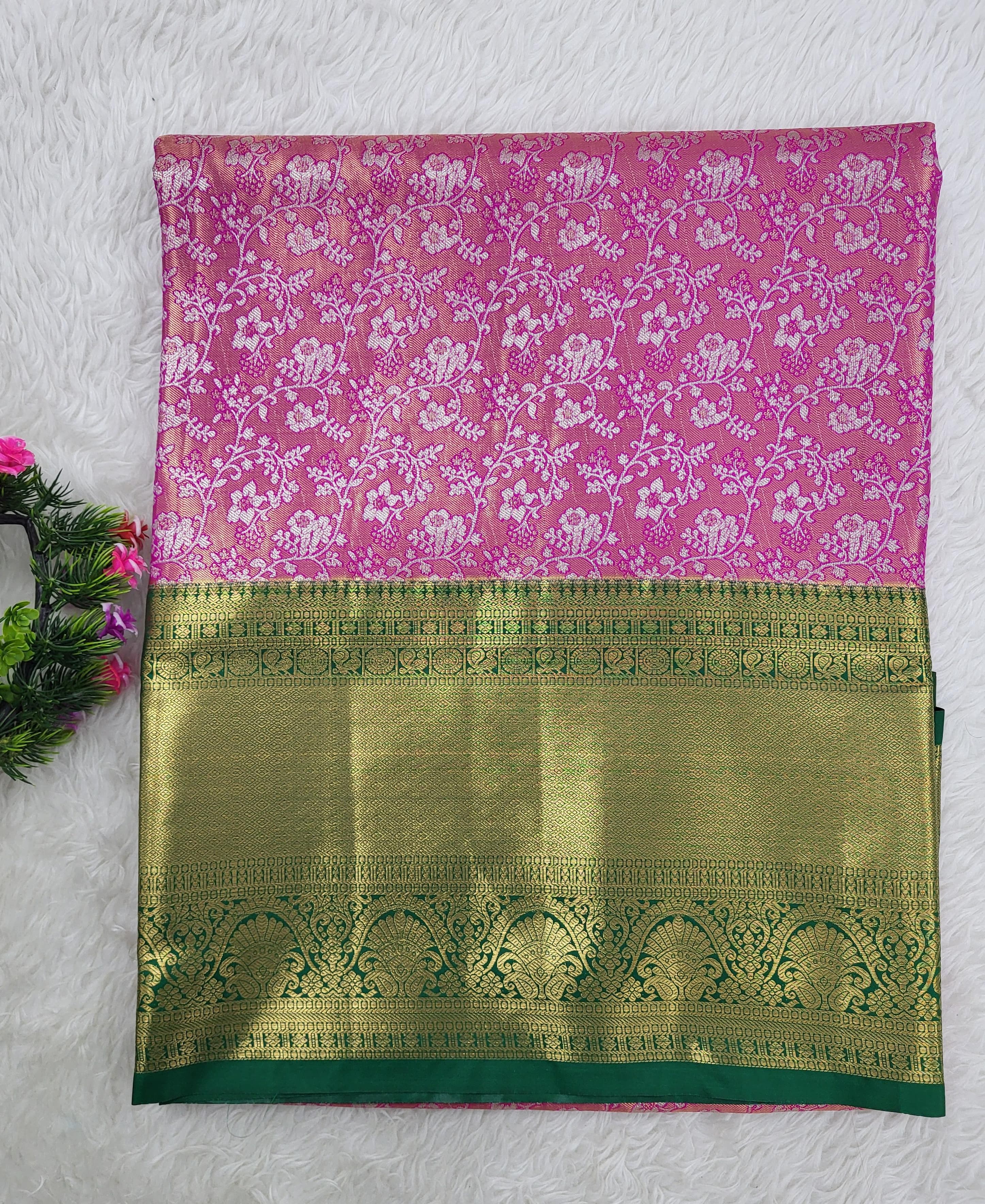 Semi kanchipattu Tissue Saree