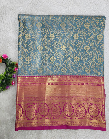 Semi kanchipattu Tissue Saree