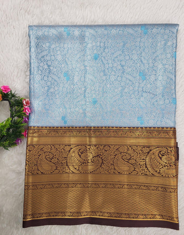 Semi kanchipattu Tissue Saree