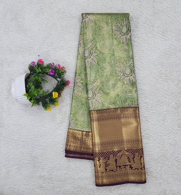 Semi kanchipattu Tissue Saree