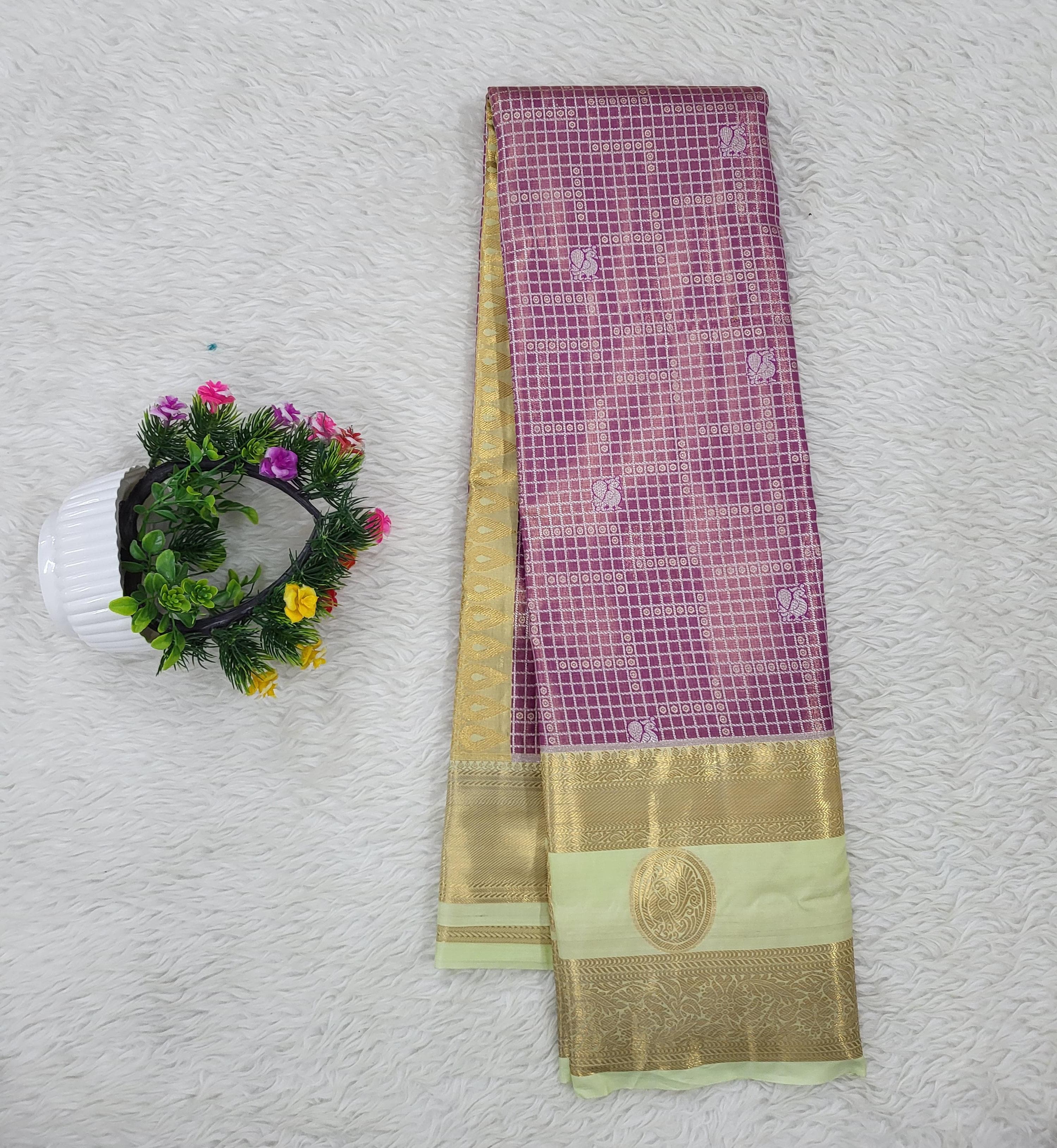 Semi kanchipattu Tissue Saree