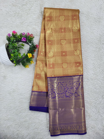 Semi kanchipattu Tissue Saree