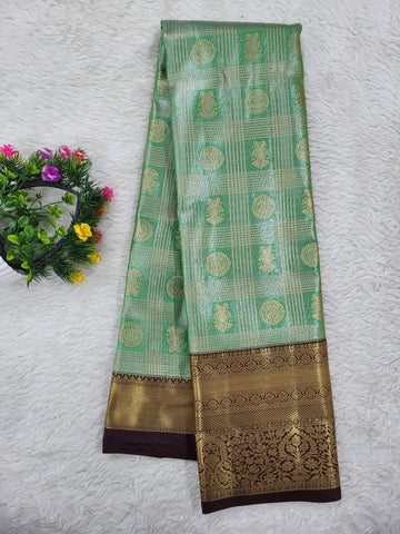 Semi kanchipattu Tissue Saree