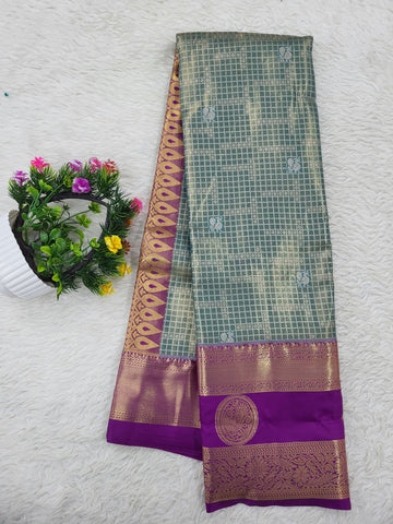 Semi kanchipattu Tissue Saree