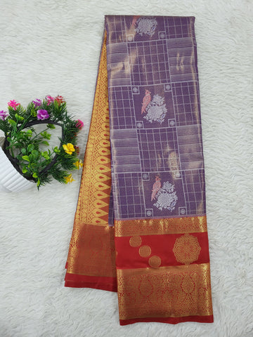 Semi kanchipattu Tissue Saree