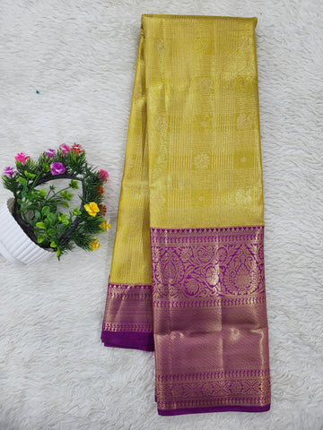 Semi Kanchipattu Tissue Saree
