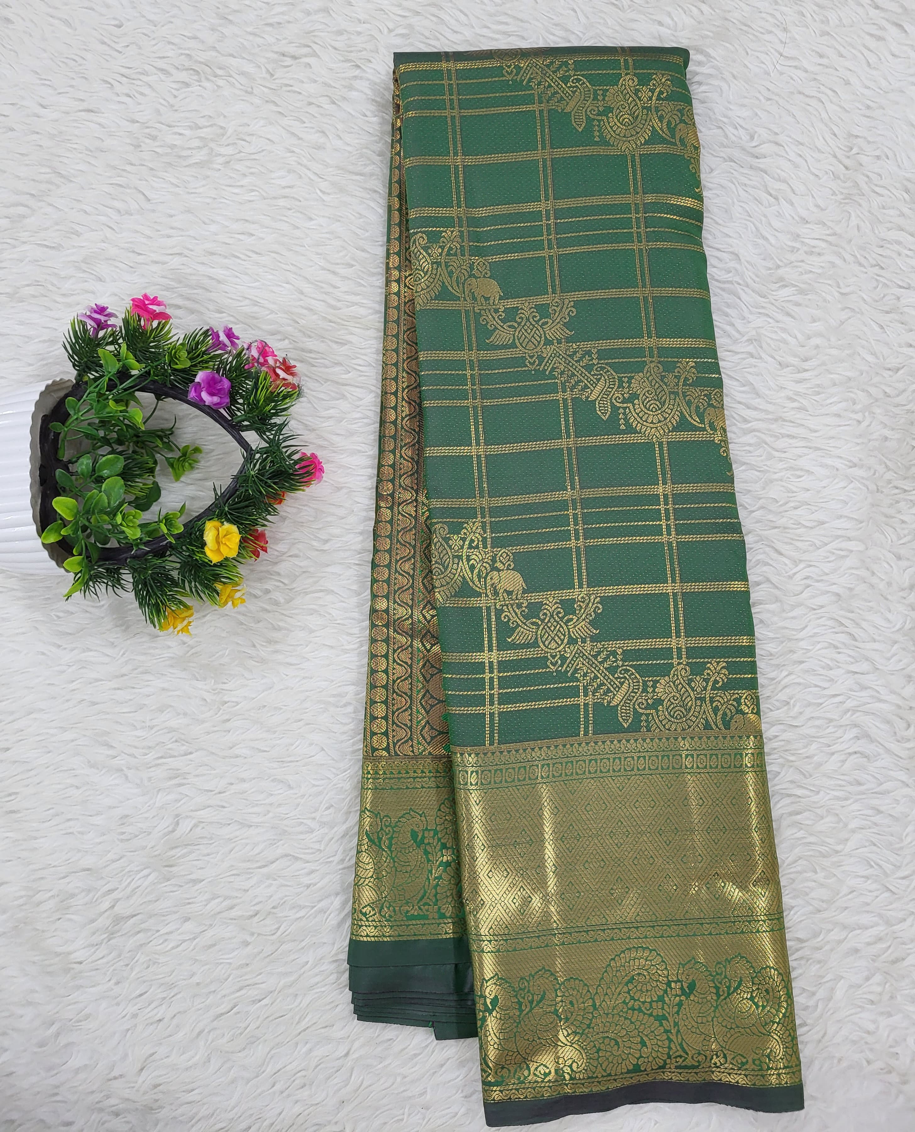 Semi Kanchipattu Saree