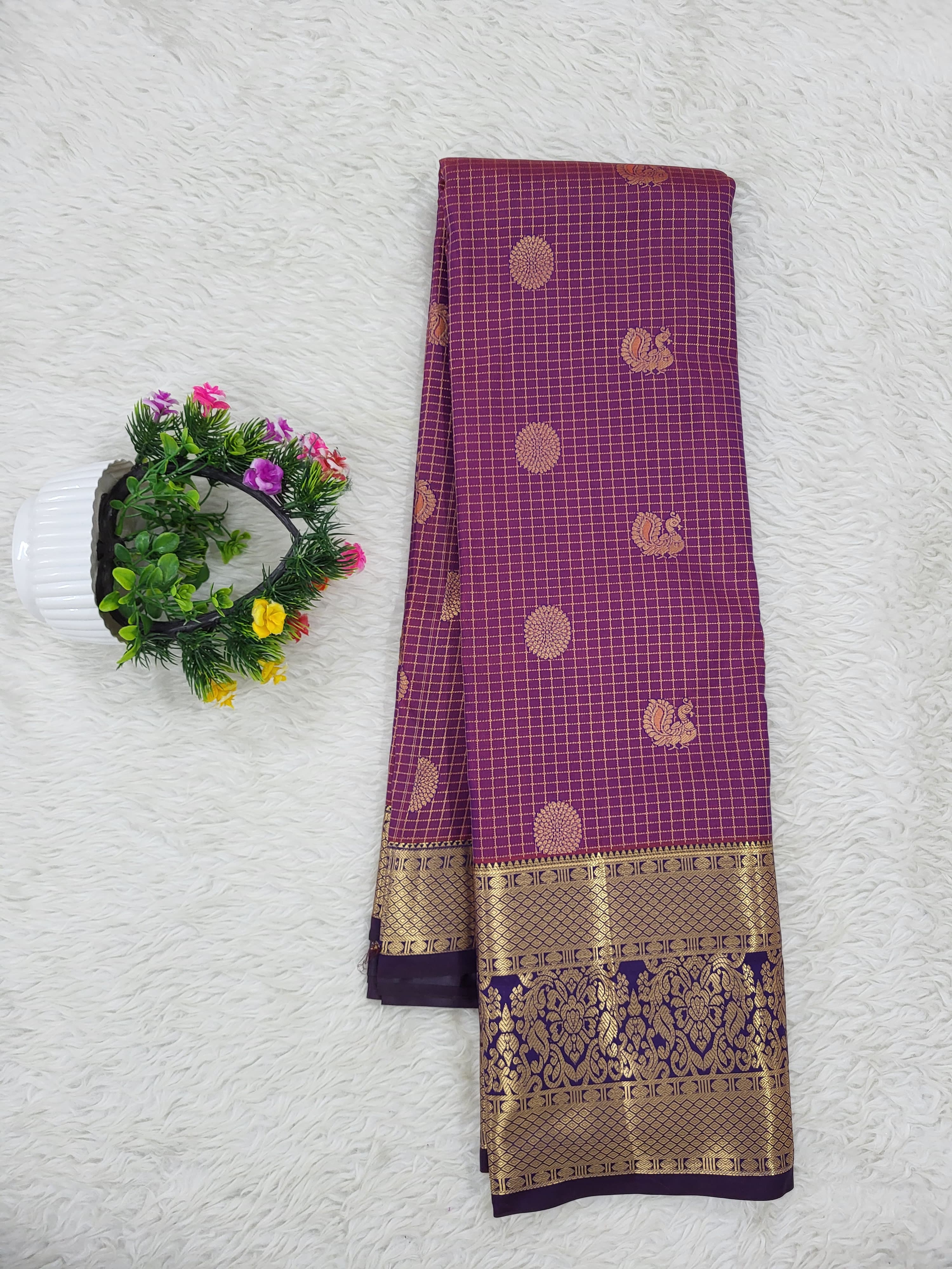 Semi Kanchipattu Saree