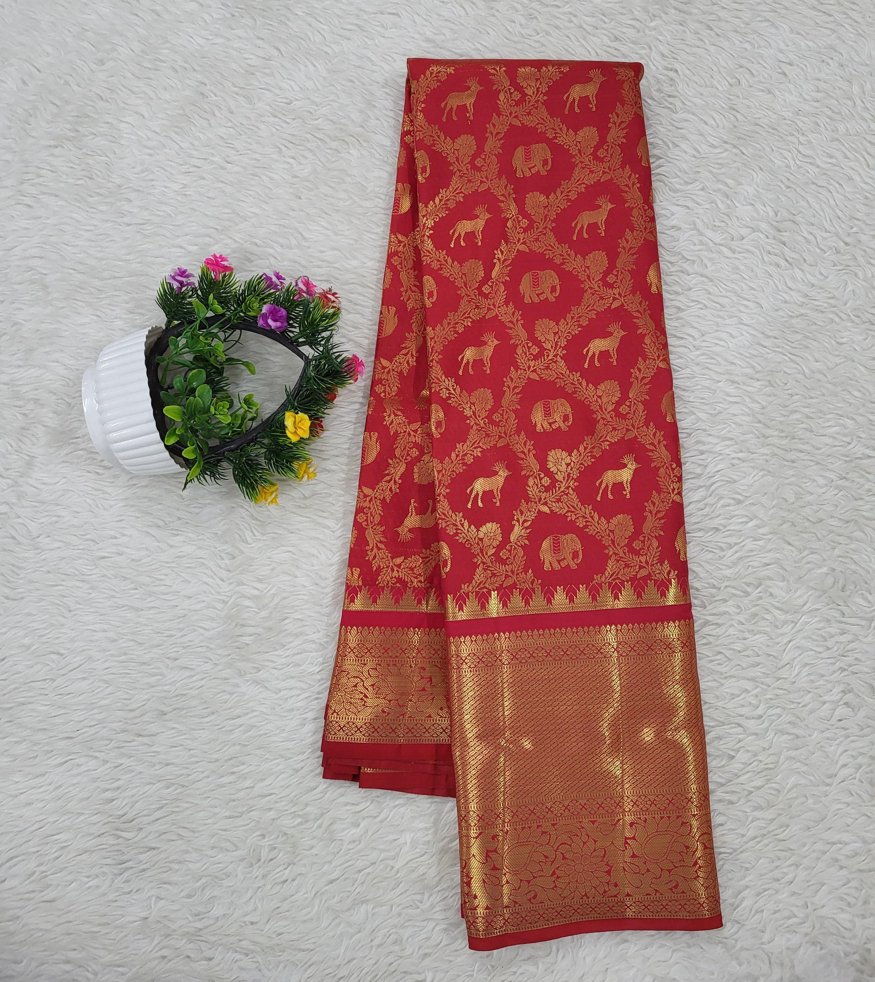 Semi Kanchipattu Saree