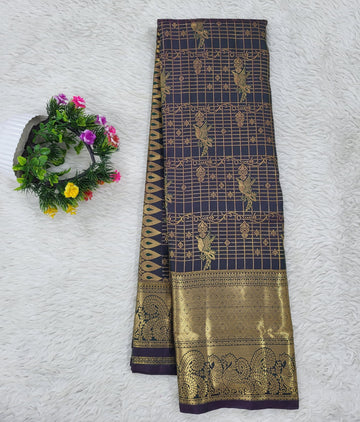Semi Kanchipattu Saree