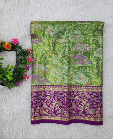 (0–1 Year) Lehenga – Unstitched (Blouse + Material)