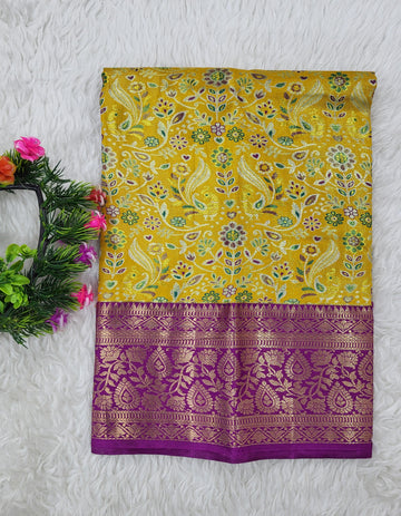 (0–1 Year) Lehenga – Unstitched (Blouse + Material)