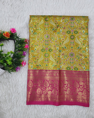 (0–1 Year) Lehenga – Unstitched (Blouse + Material)