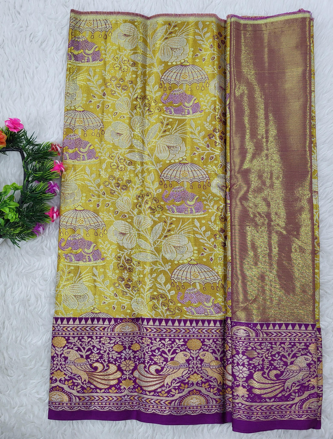 (0–1 Year) Lehenga – Unstitched (Blouse + Material)