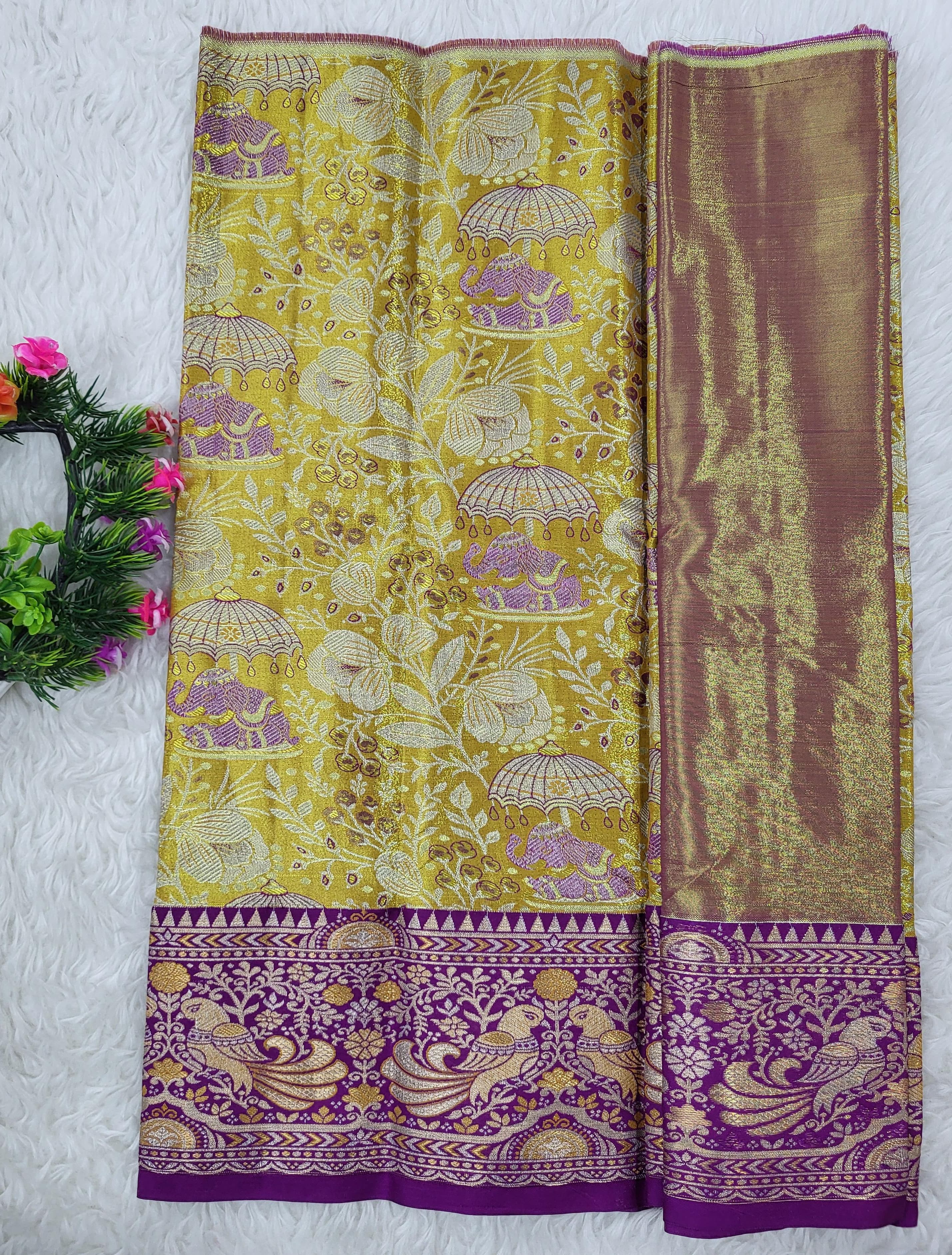 (0–1 Year) Lehenga – Unstitched (Blouse + Material)