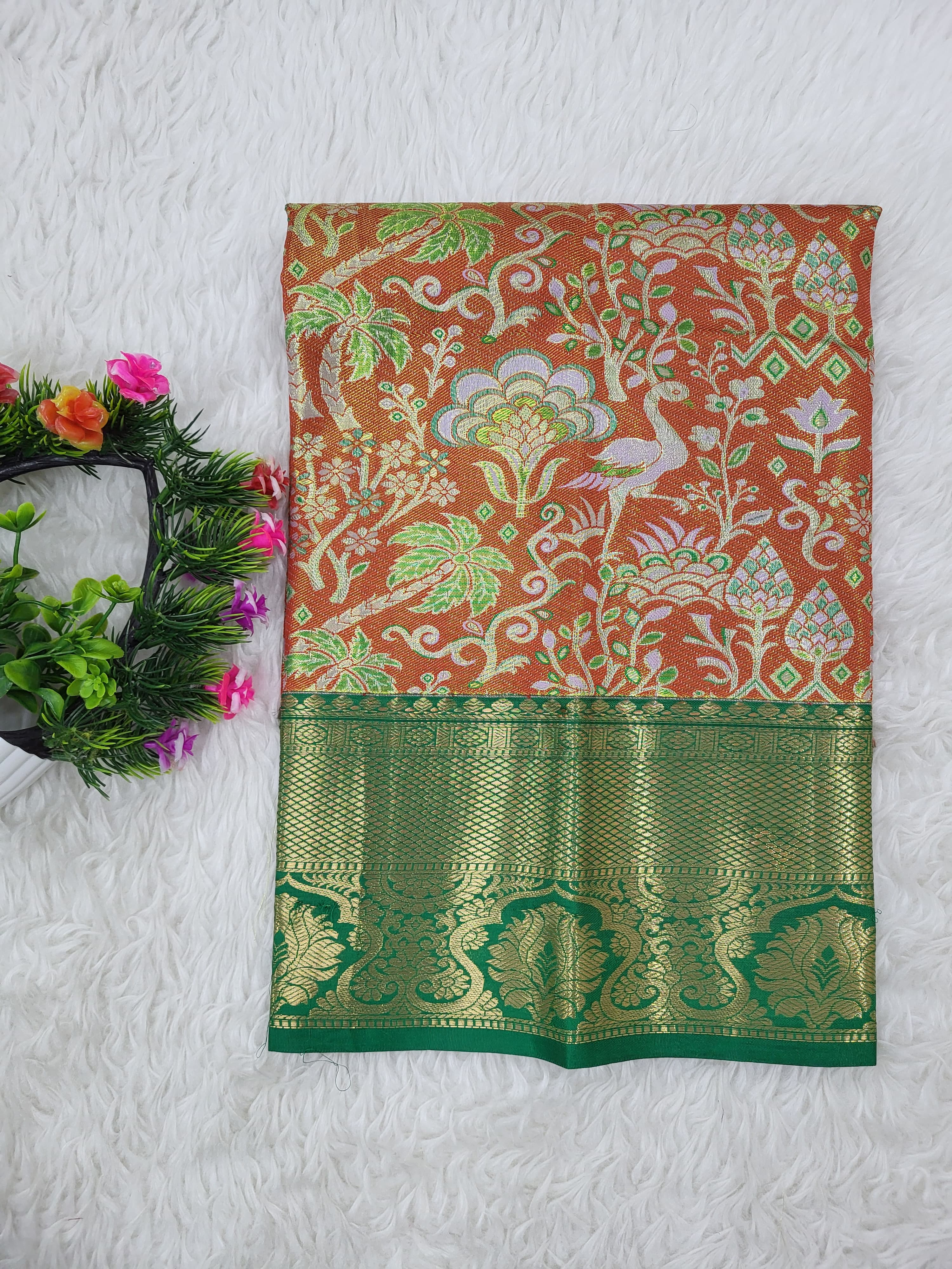 (0–1 Year) Lehenga – Unstitched (Blouse + Material)