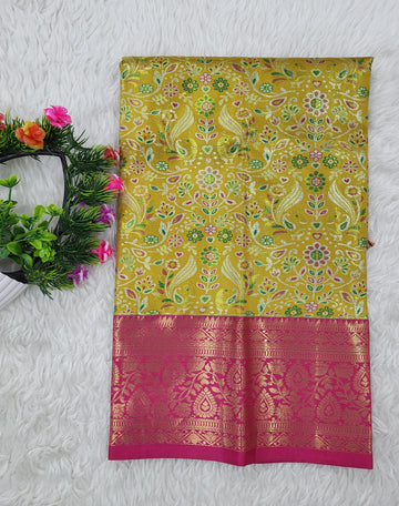 (0–1 Year) Lehenga – Unstitched (Blouse + Material)