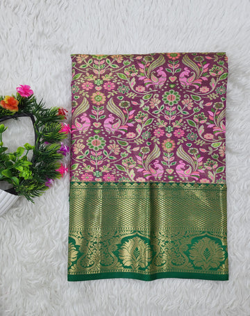 (0–1 Year) Lehenga – Unstitched (Blouse + Material)